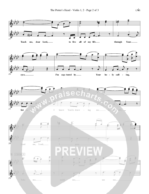 The Potter's Hand Violin 1/2 (Darlene Zschech)