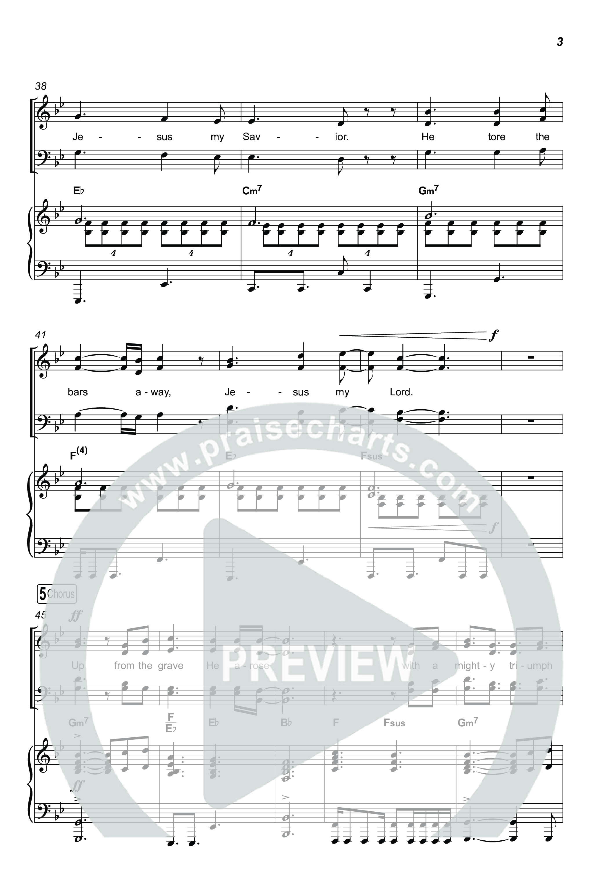 He Arose (Sing It Now) Octavo (SATB & Pno) (Tommee Profitt / Phil Wickham / Arr. Luke Gambill)