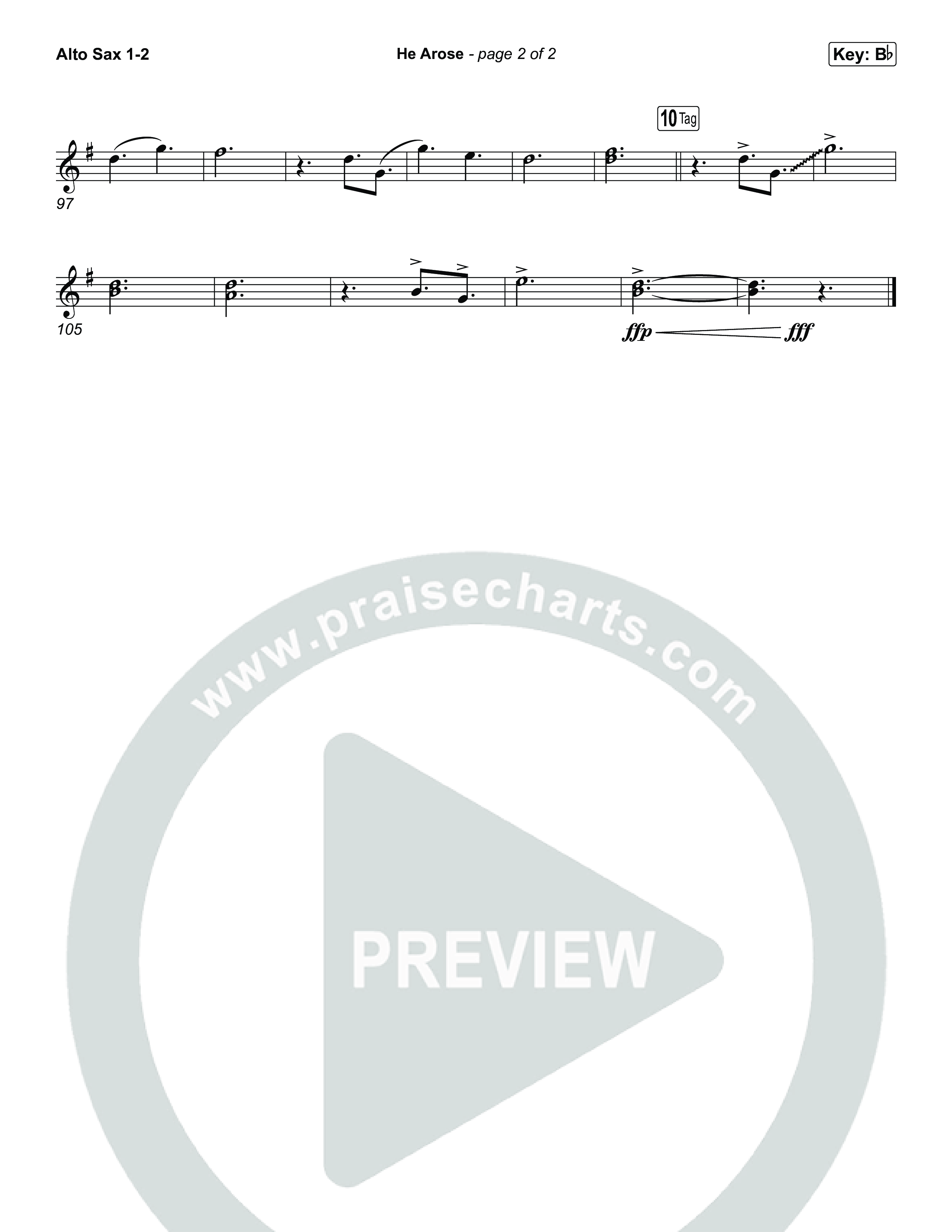 He Arose (Unison/2-Part) Sax Pack (Tommee Profitt / Phil Wickham / Arr. Luke Gambill)