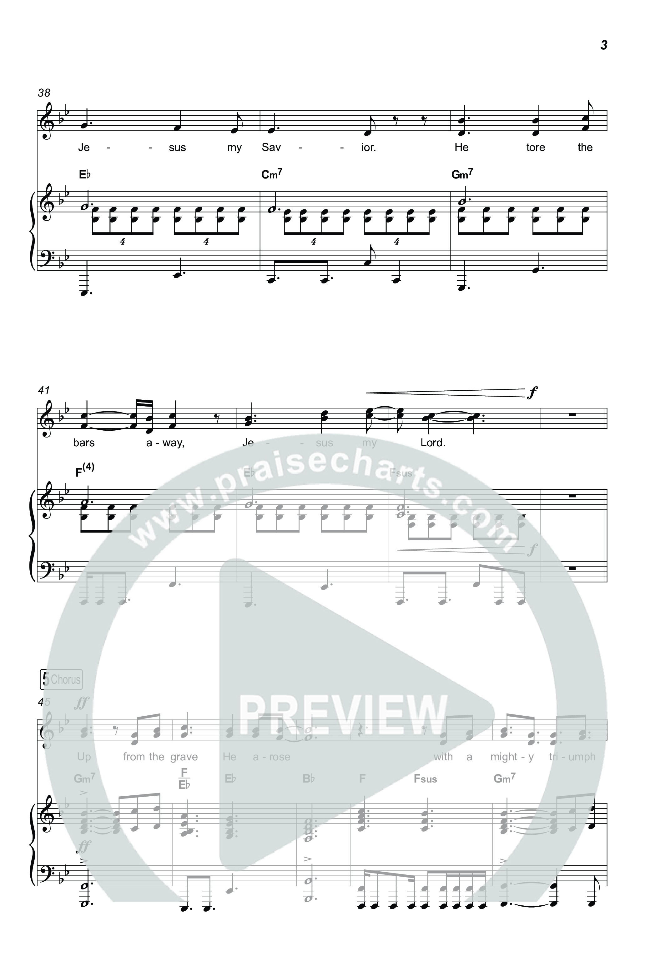 He Arose (Unison/2-Part) Octavo (Uni/2-Part & Pno) (Tommee Profitt / Phil Wickham / Arr. Luke Gambill)