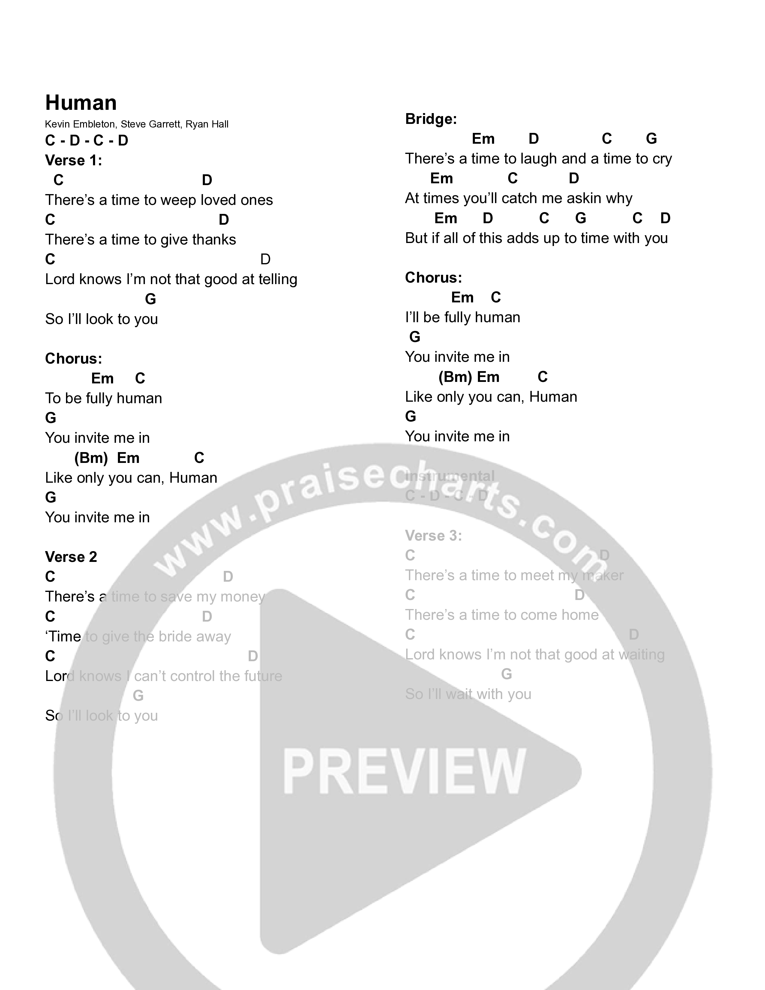Human Chord Chart (Embleton)