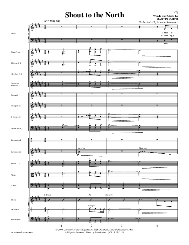 Shout To The North Conductor's Score (Delirious)