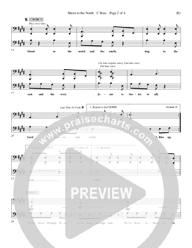 Shout To The North Contrabass (Delirious)