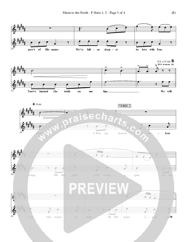 Shout To The North French Horn 1/2 (Delirious)