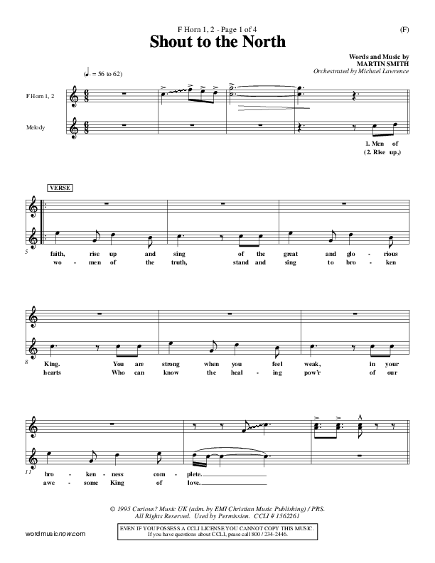 Shout To The North French Horn (Delirious)