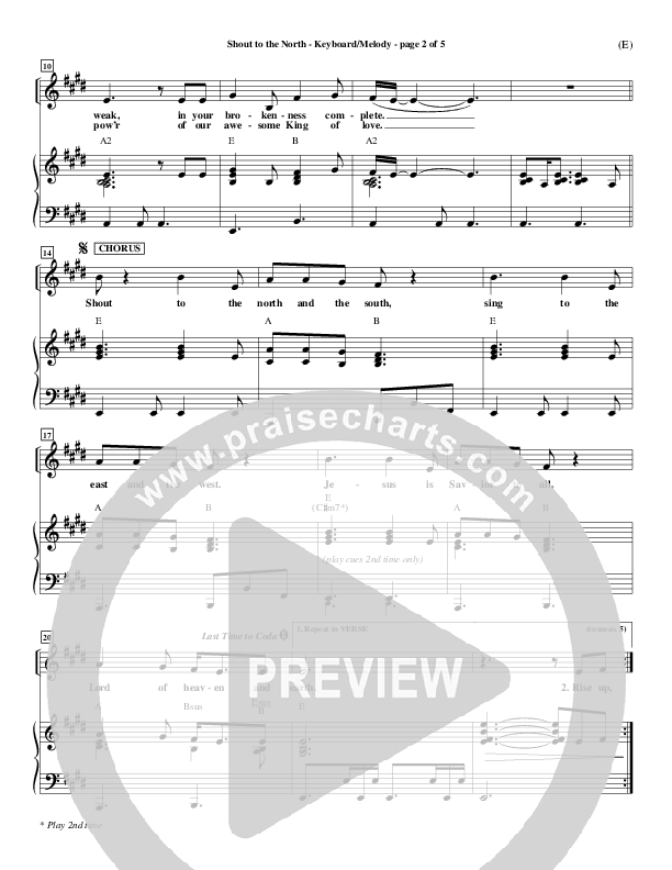 Shout To The North Piano/Vocal (Delirious)