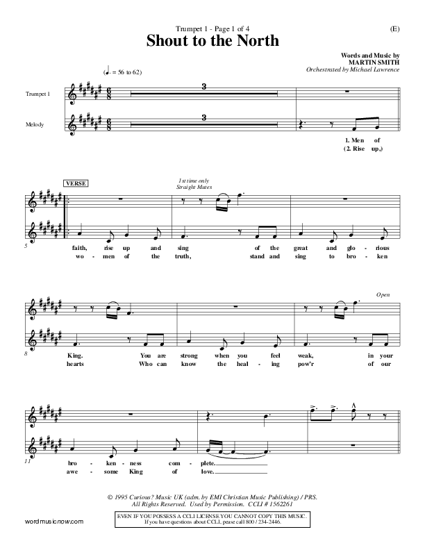 Shout To The North Trumpet 1 (Delirious)