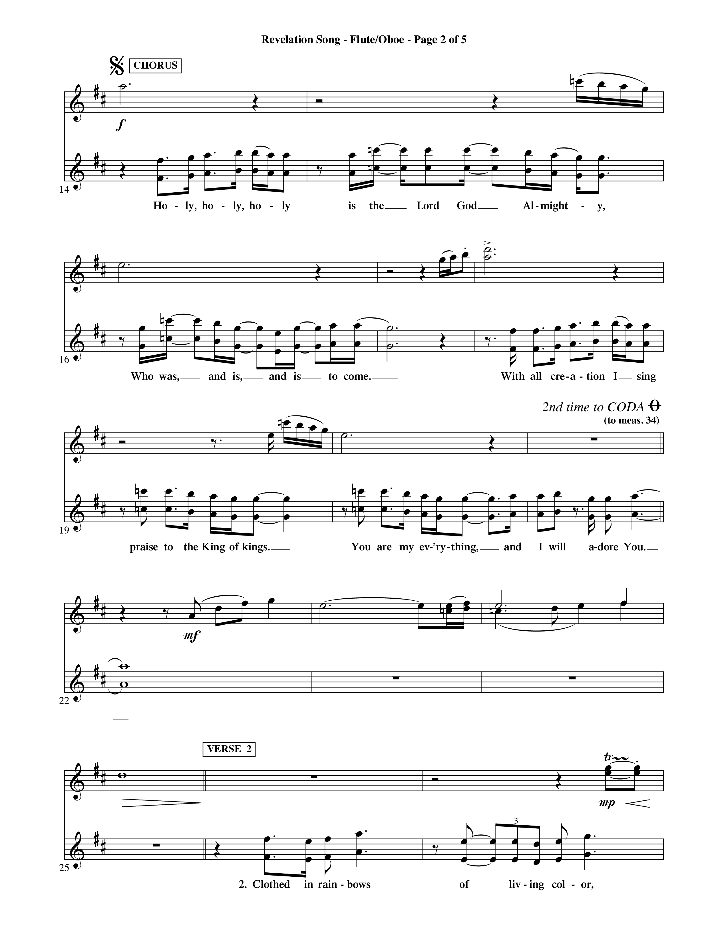 Revelation Song (Choral Anthem SATB) Flute/Oboe (Word Music Choral / Orch. David Shipps)