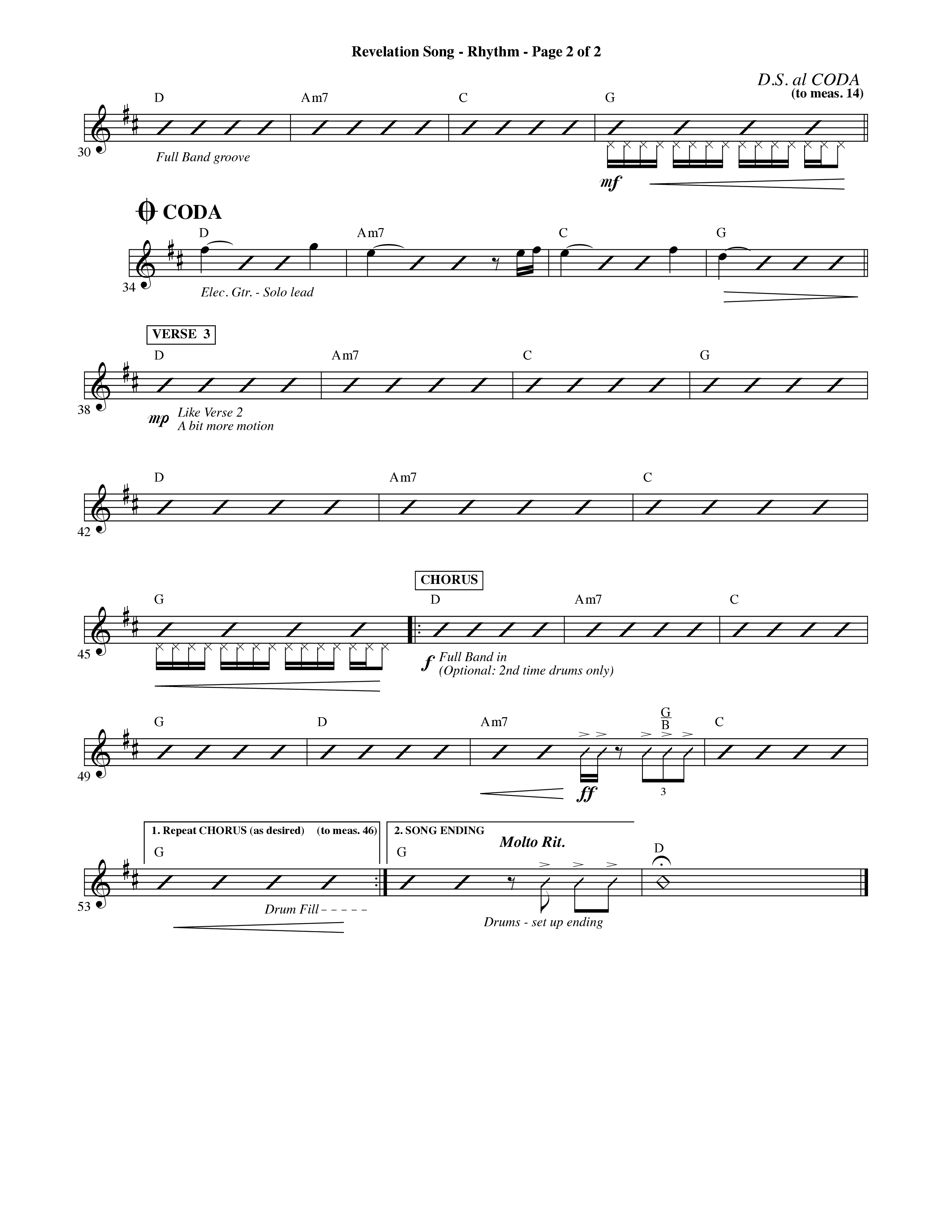 Revelation Song (Choral Anthem SATB) PraiseBand (incl. Brass) (Word Music Choral / Orch. David Shipps)