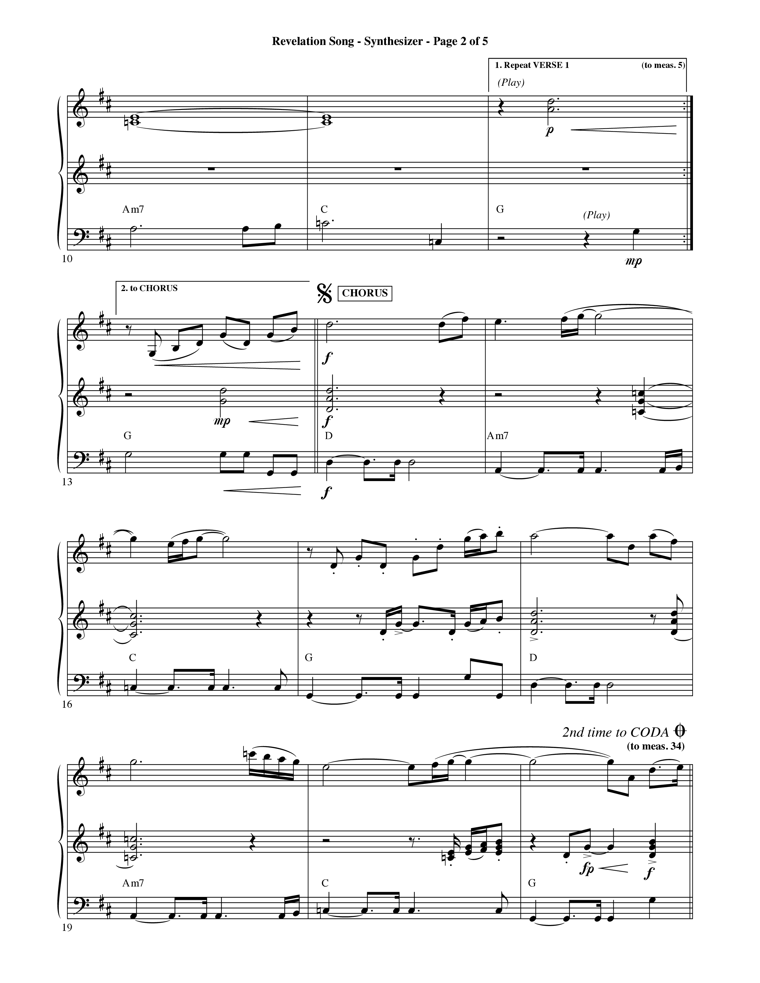Revelation Song (Choral Anthem SATB) Synth (Word Music Choral / Orch. David Shipps)