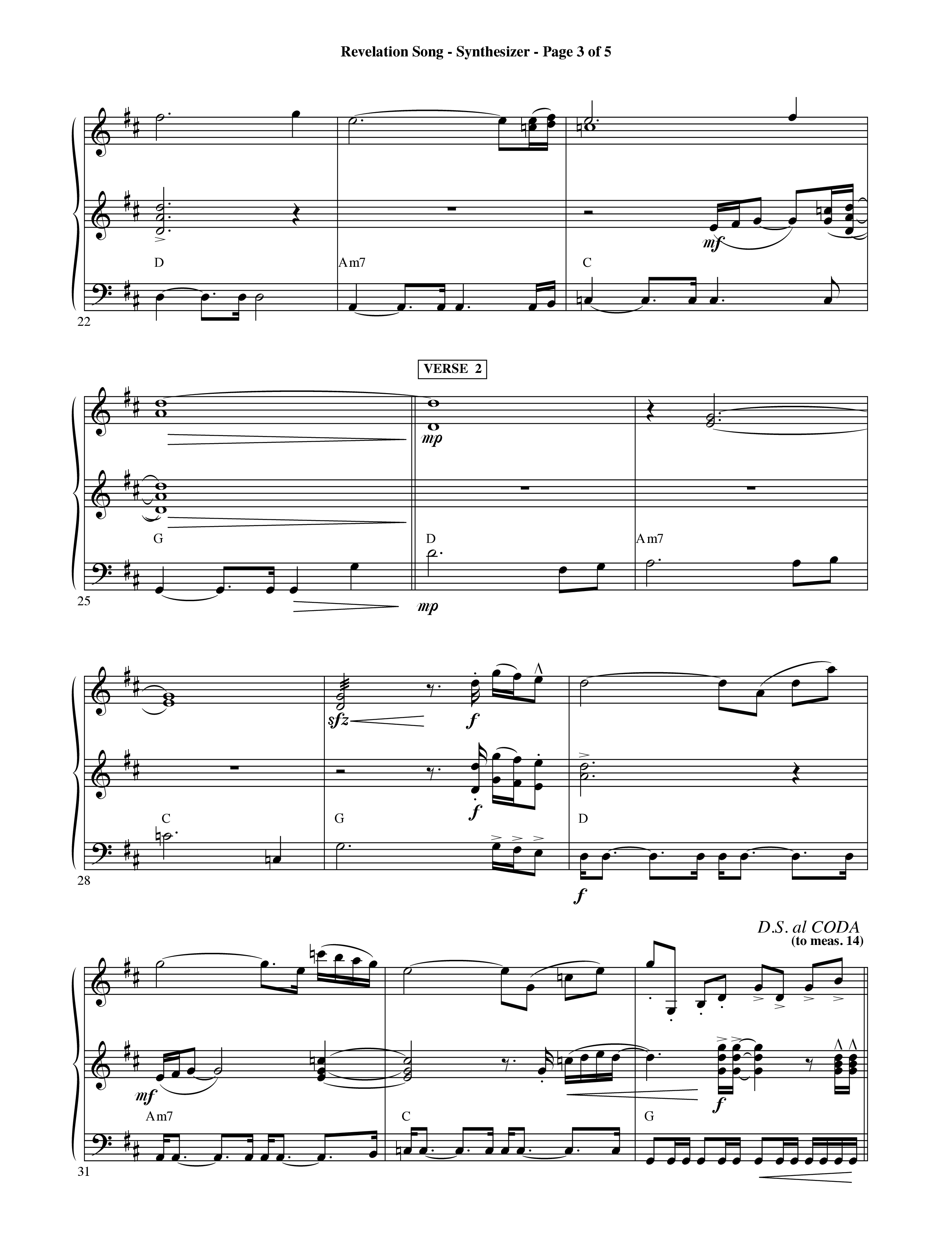 Revelation Song (Choral Anthem SATB) Synth (Word Music Choral / Orch. David Shipps)