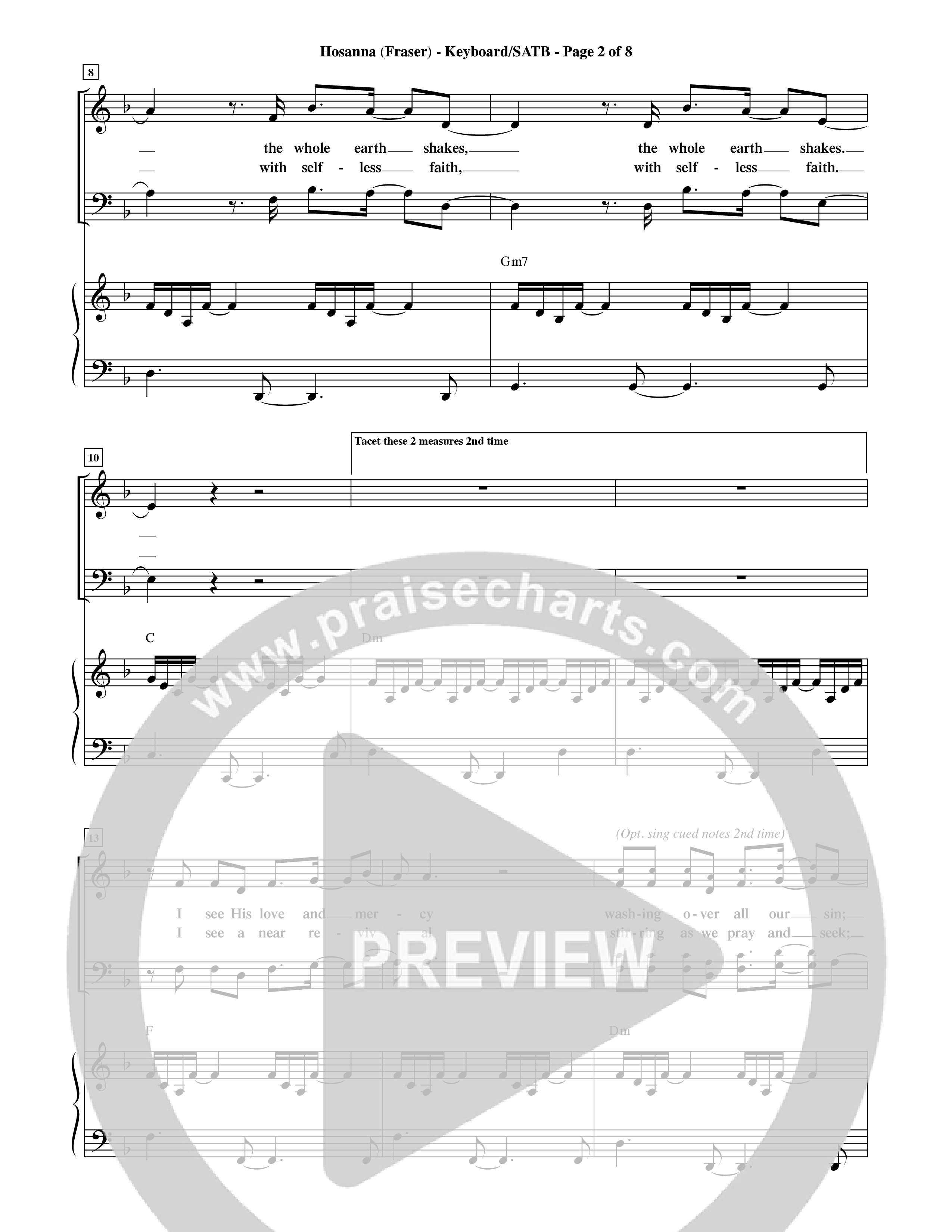 Hosanna (Choral Anthem SATB) Keyboard/Vocal (SATB) (Word Music Choral / Orch. David Shipps)