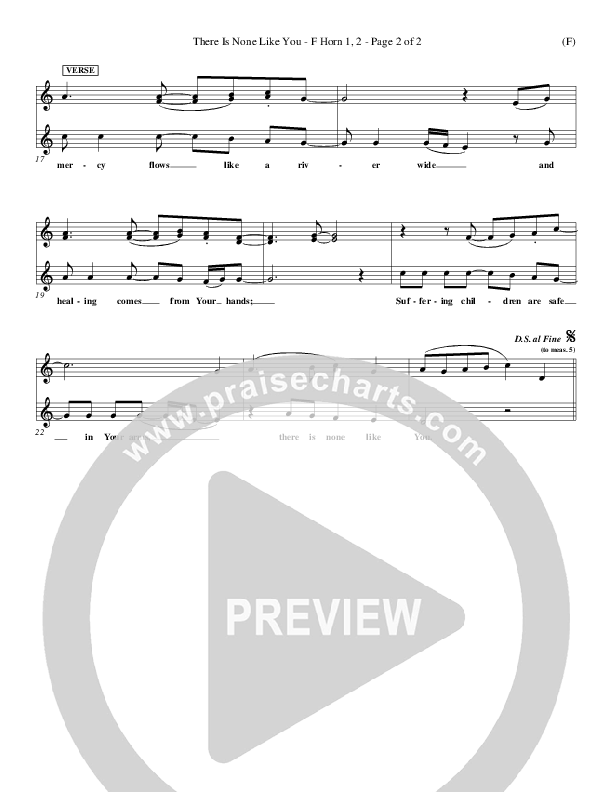 There Is None Like You French Horn 1/2 (Lenny LeBlanc)