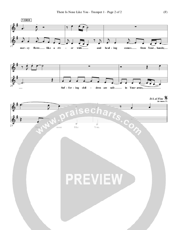 There Is None Like You Trumpet 1 (Lenny LeBlanc)