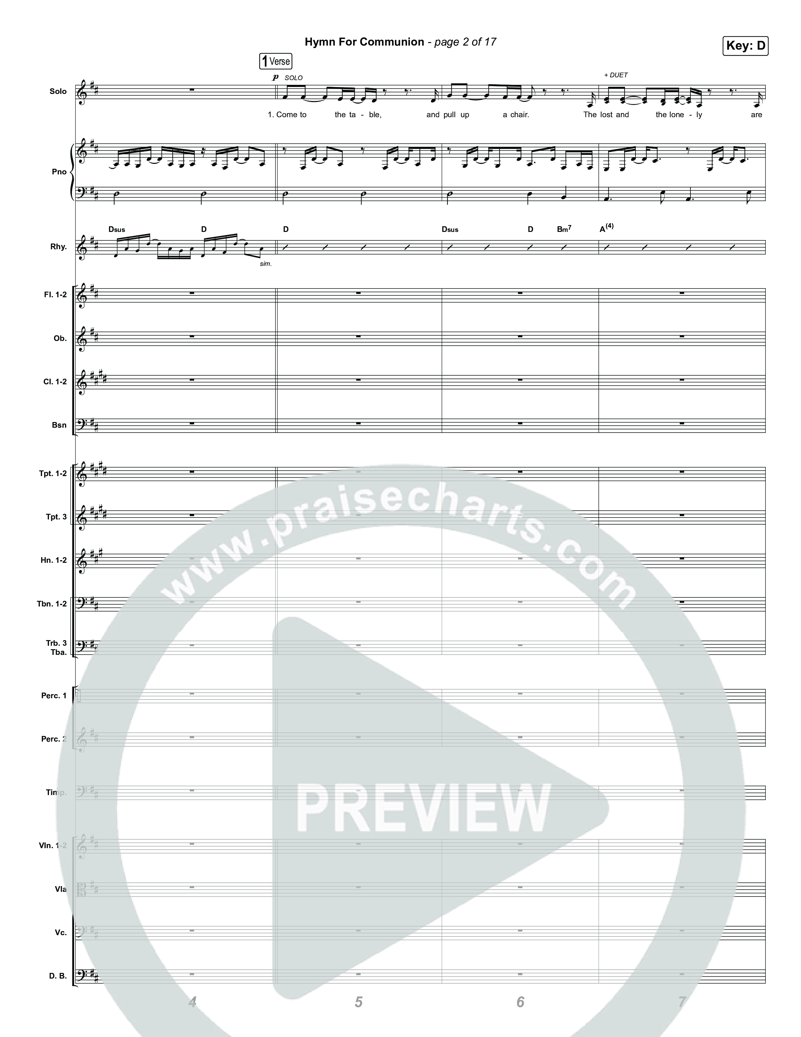 Hymn For Communion Orchestration (Michael W. Smith)