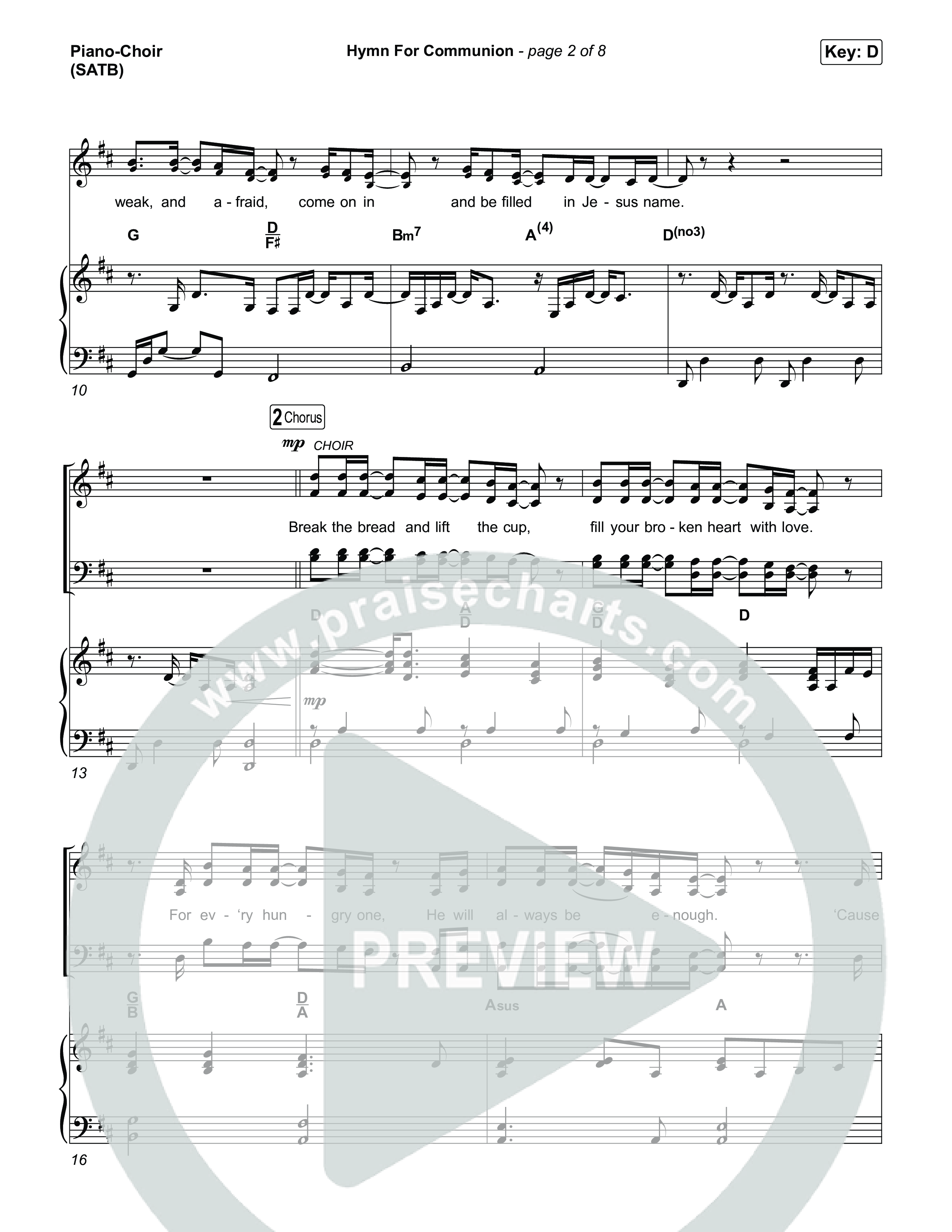 Hymn For Communion Piano/Vocal Pack (Michael W. Smith)