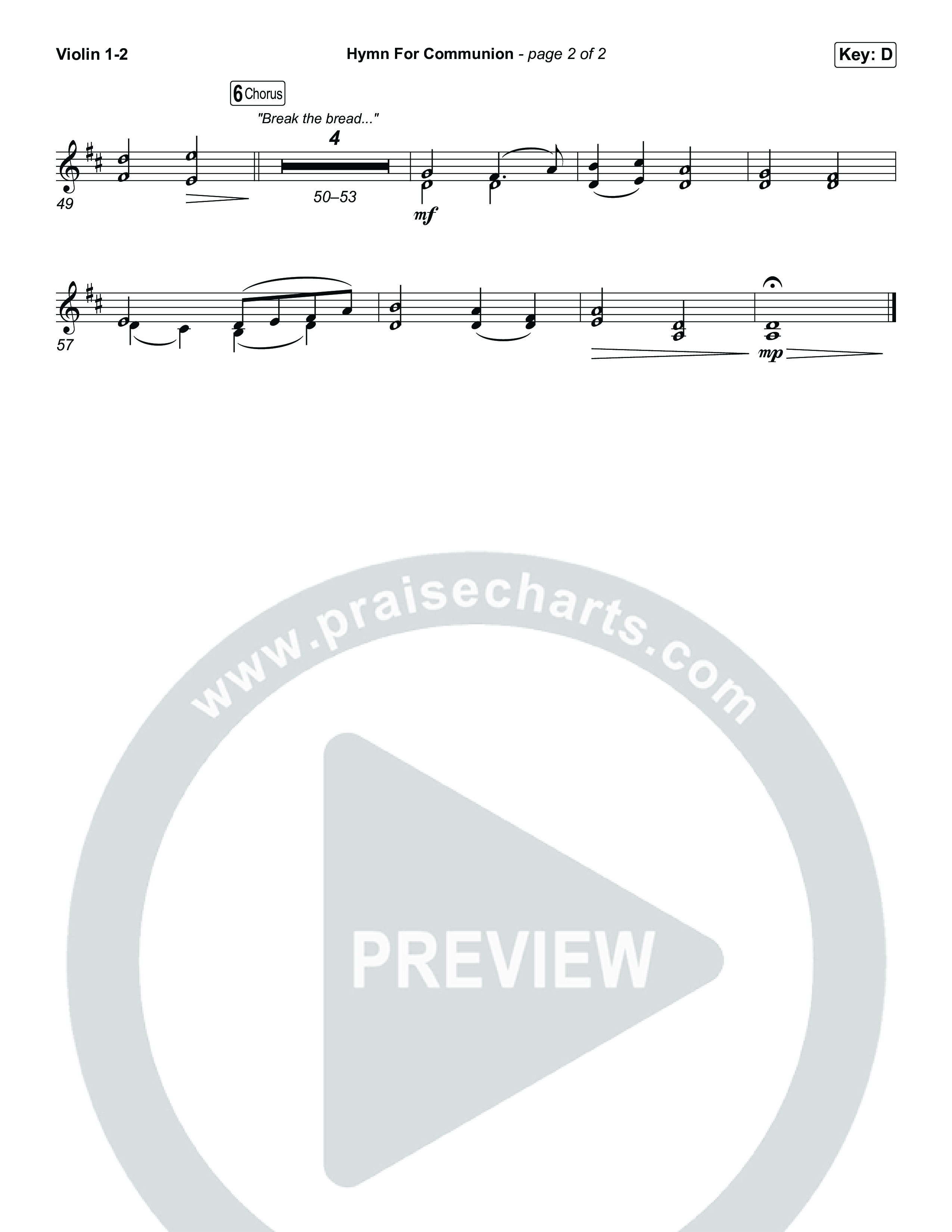 Hymn For Communion String Pack (Michael W. Smith)