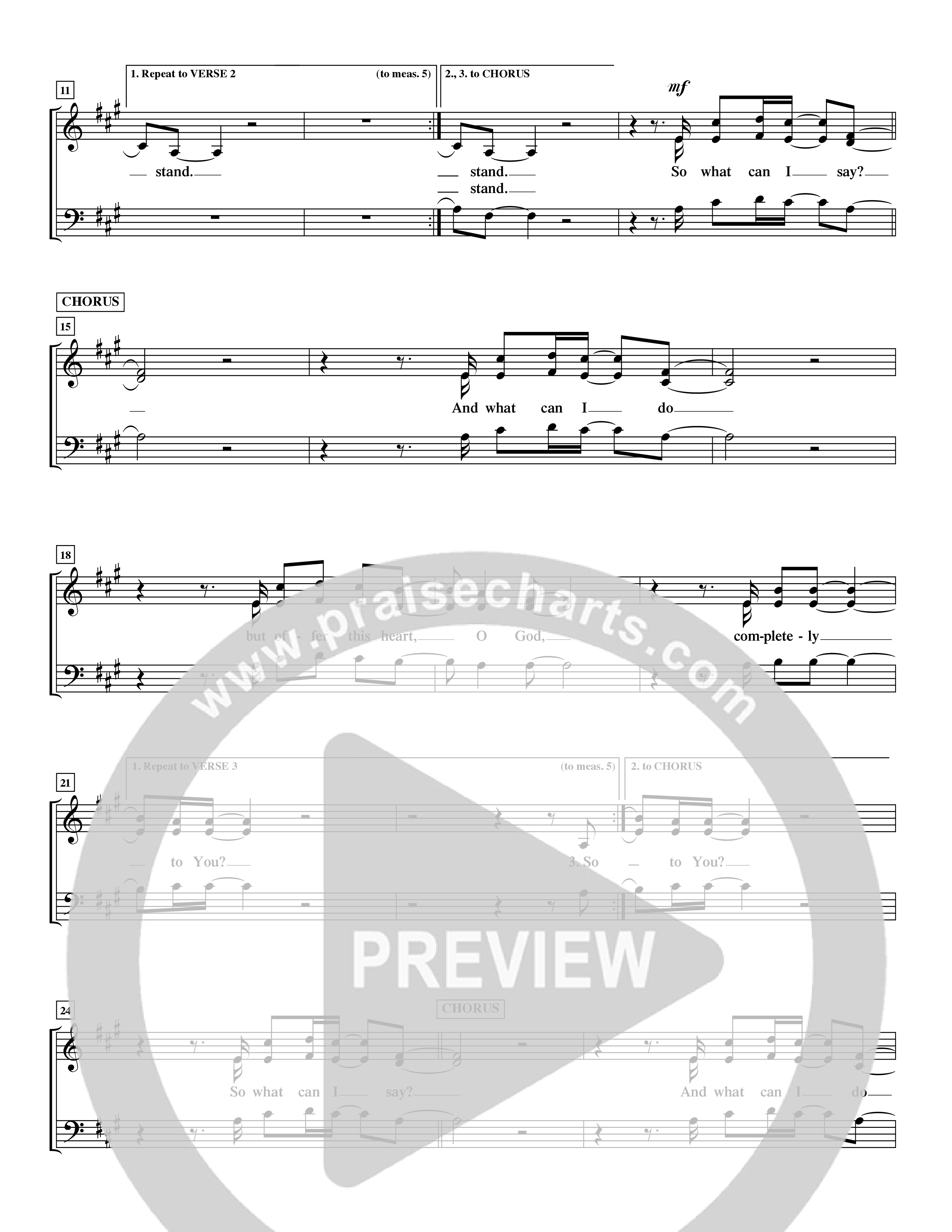 The Stand (Choral Anthem SATB) Choir Sheet (SATB) (Word Music Choral / Orch. Ric Domenico)