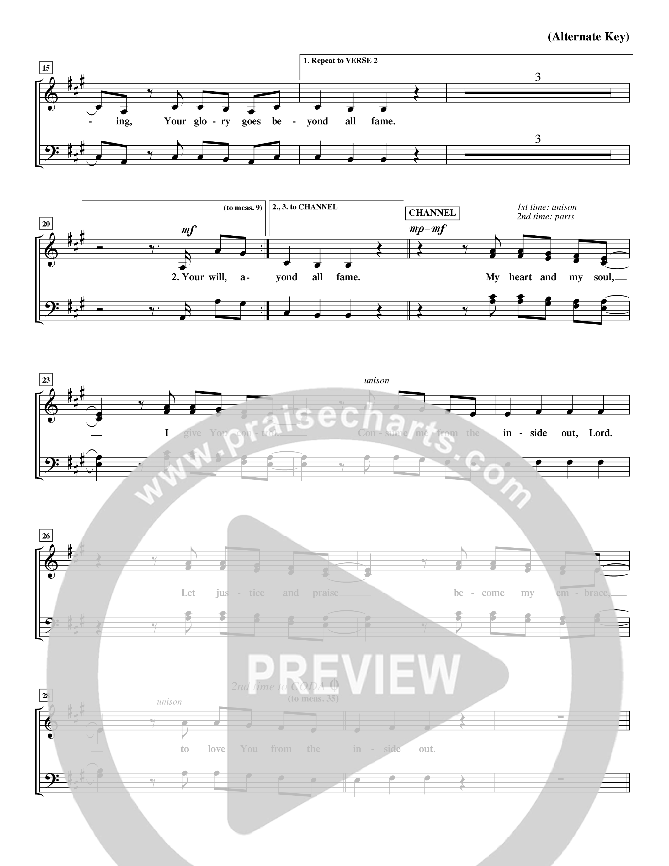 From The Inside Out (Choral Anthem SATB) Choir Sheet (SATB) (Word Music Choral / Orch. David Shipps)