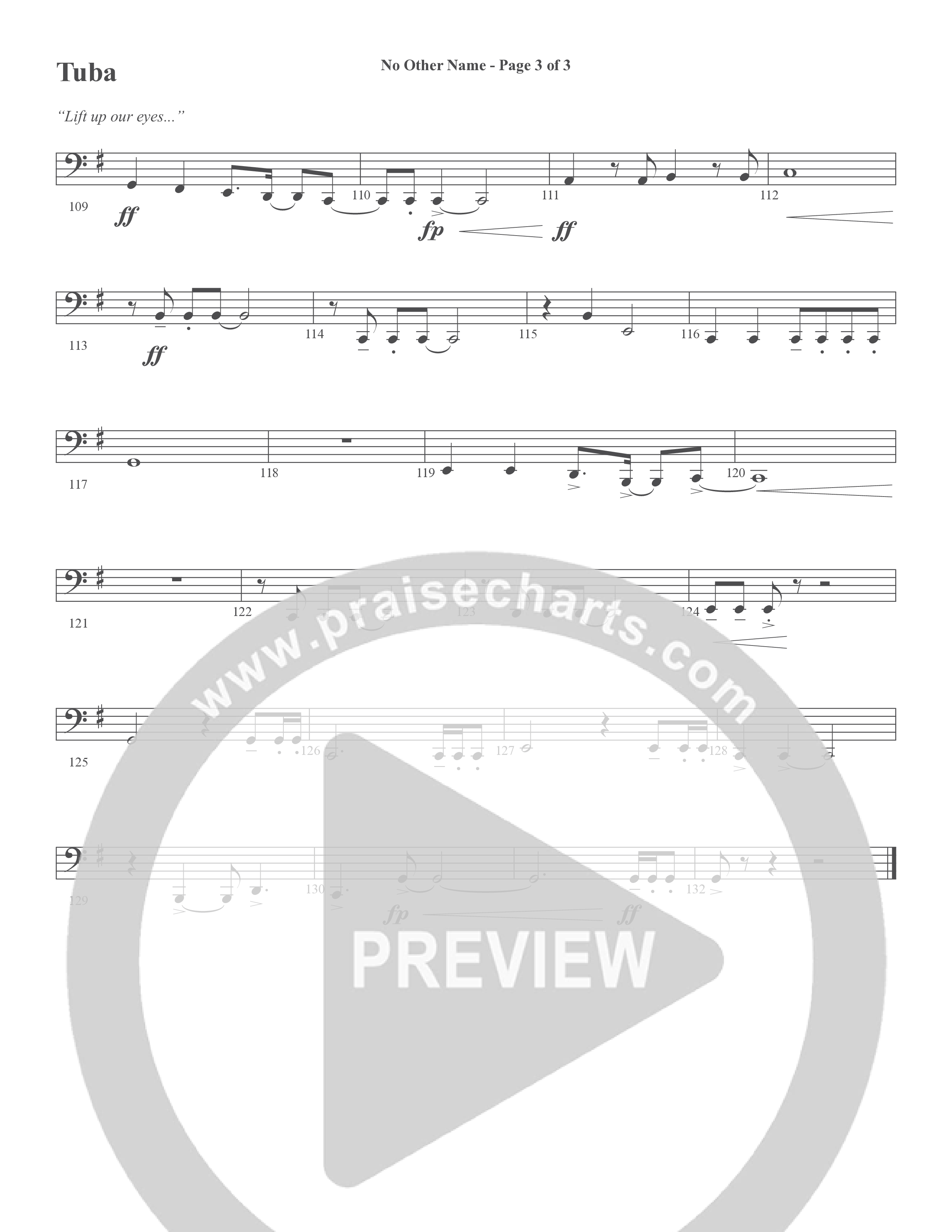 No Other Name (Choral Anthem SATB) Tuba (Word Music Choral / Arr. Joshua Spacht)