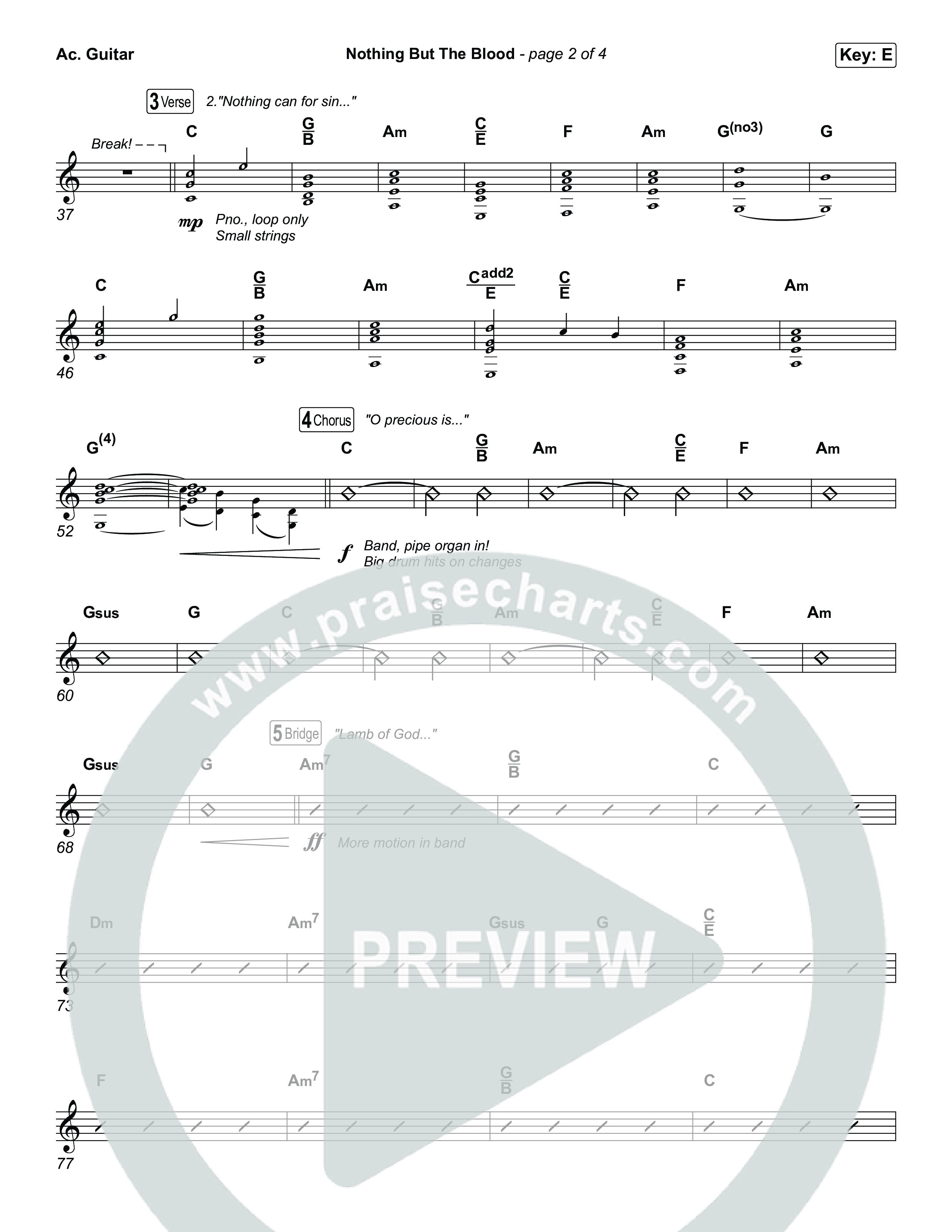 Nothing But The Blood Acoustic Guitar (Tommee Profitt / Jeremy Rosado)