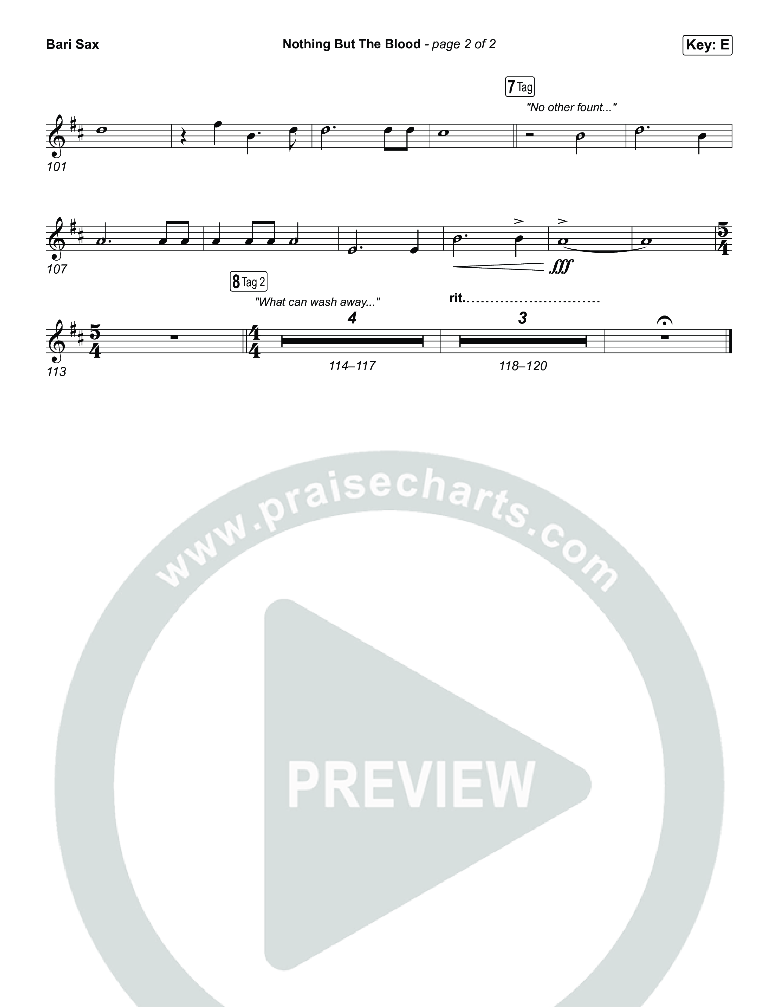 Nothing But The Blood Bari Sax (Tommee Profitt / Jeremy Rosado)