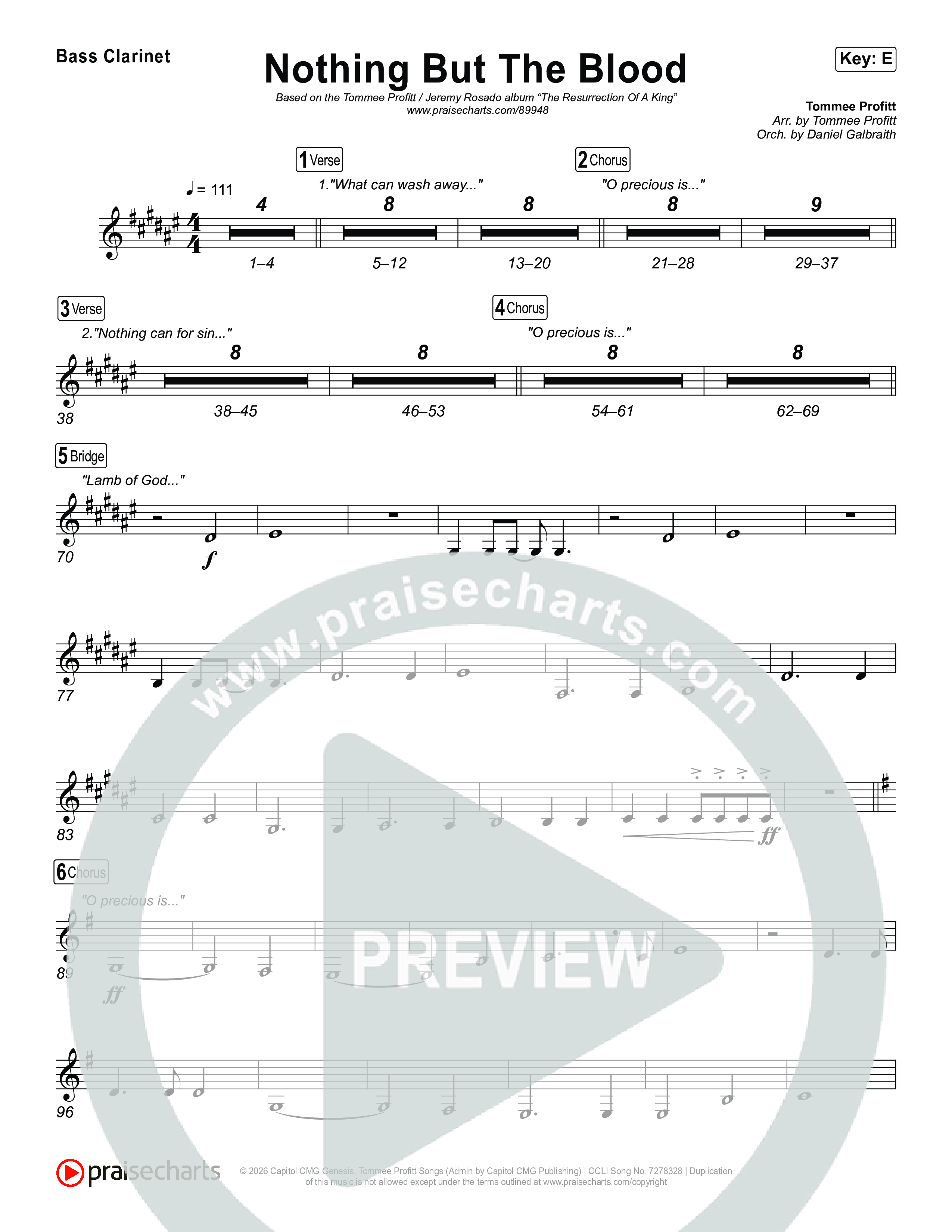 Nothing But The Blood Clarinet 1,2 (Tommee Profitt / Jeremy Rosado)