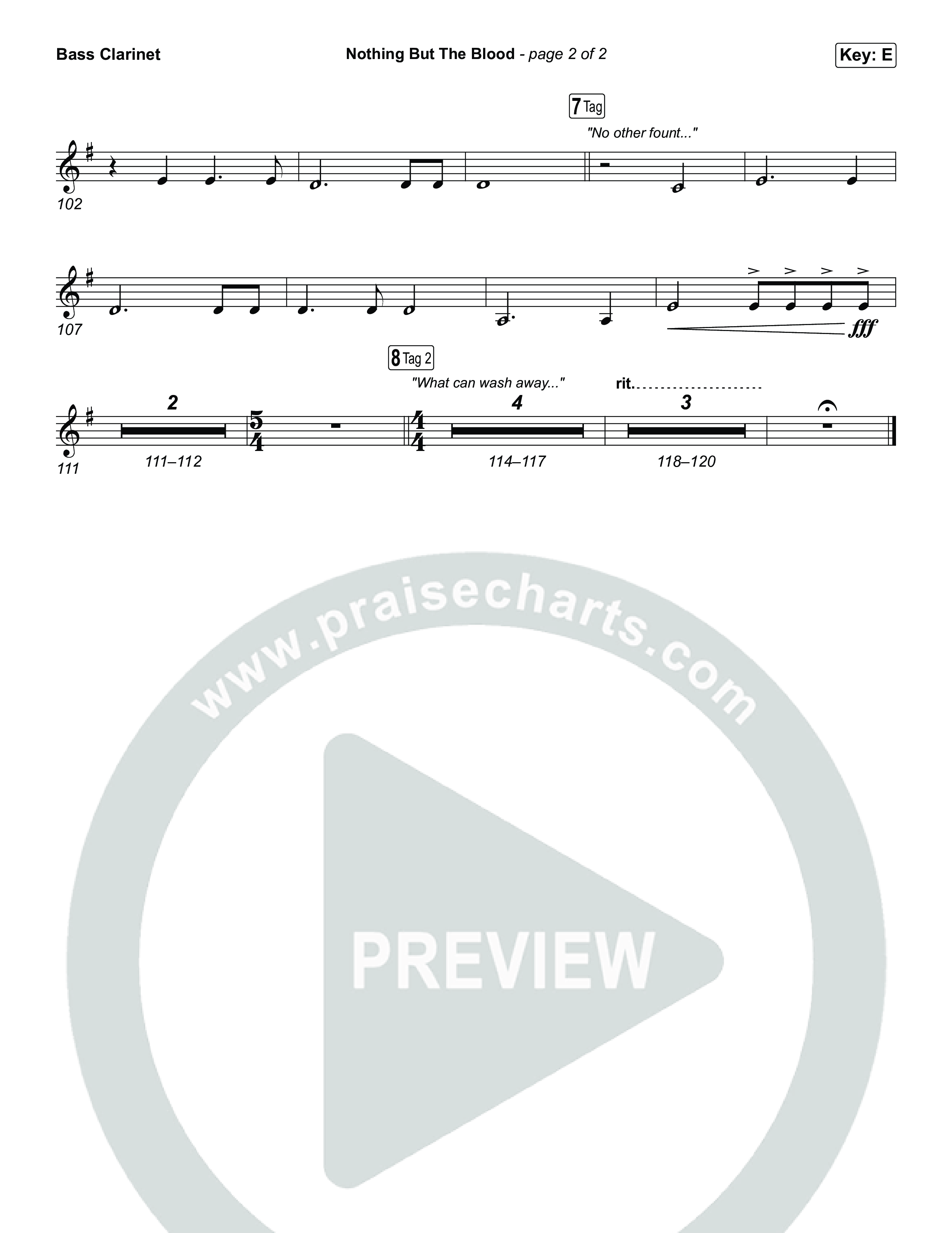 Nothing But The Blood Bass Clarinet (Tommee Profitt / Jeremy Rosado)