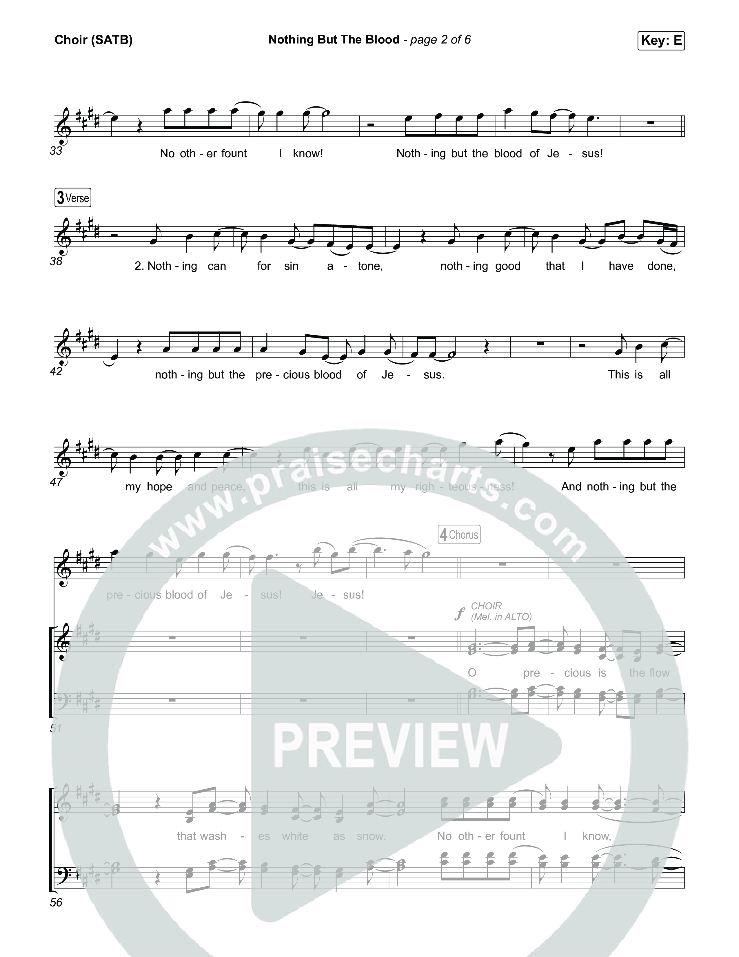 Nothing But The Blood Choir Sheet (SATB) (Tommee Profitt / Jeremy Rosado)