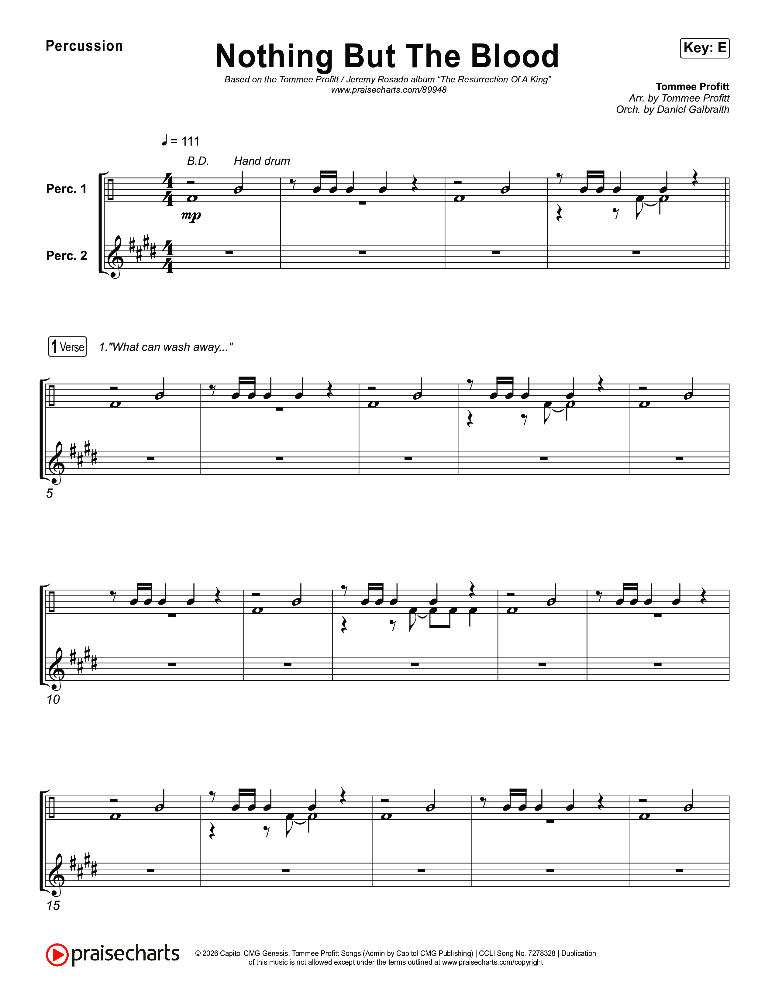 Nothing But The Blood Percussion (Tommee Profitt / Jeremy Rosado)