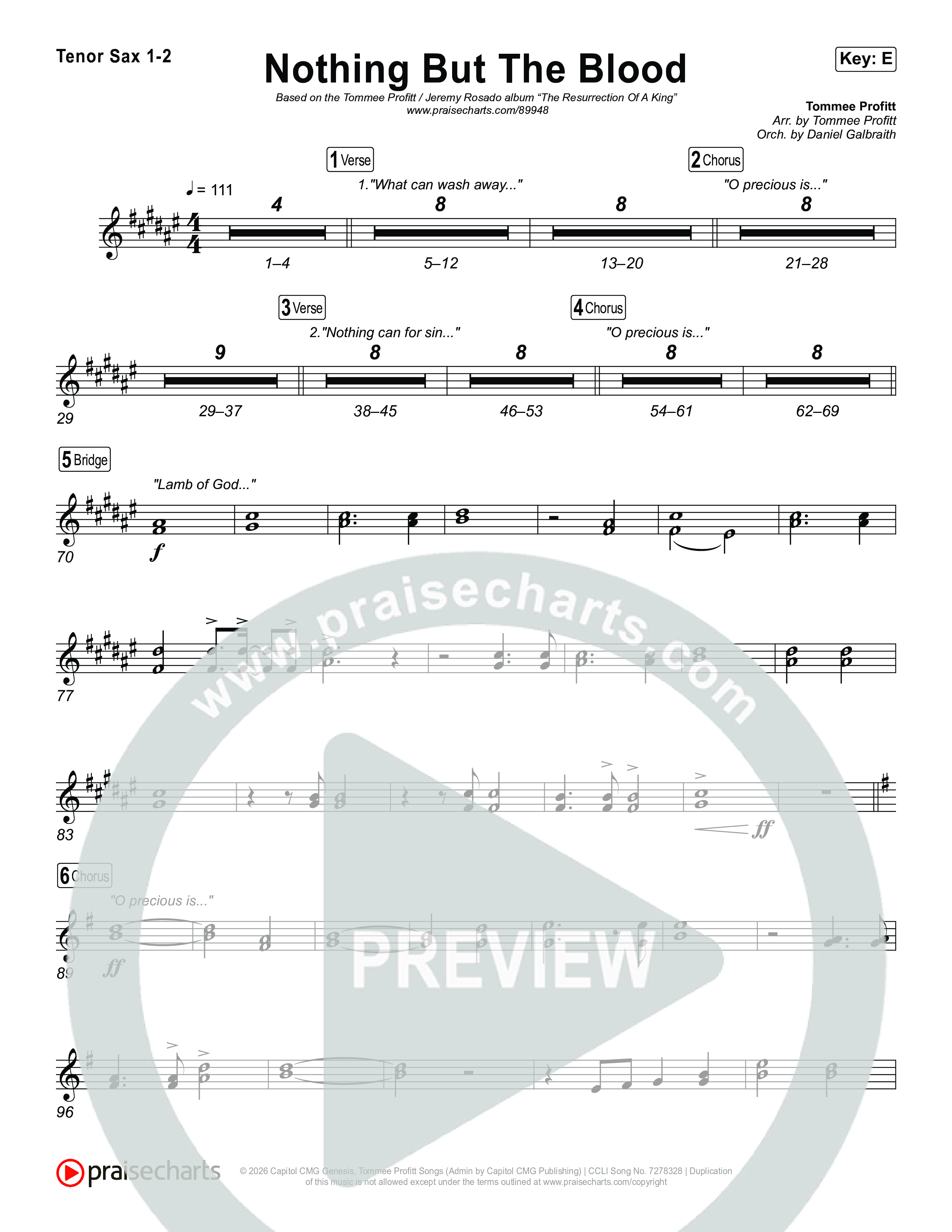 Nothing But The Blood Sax Pack (Tommee Profitt / Jeremy Rosado)