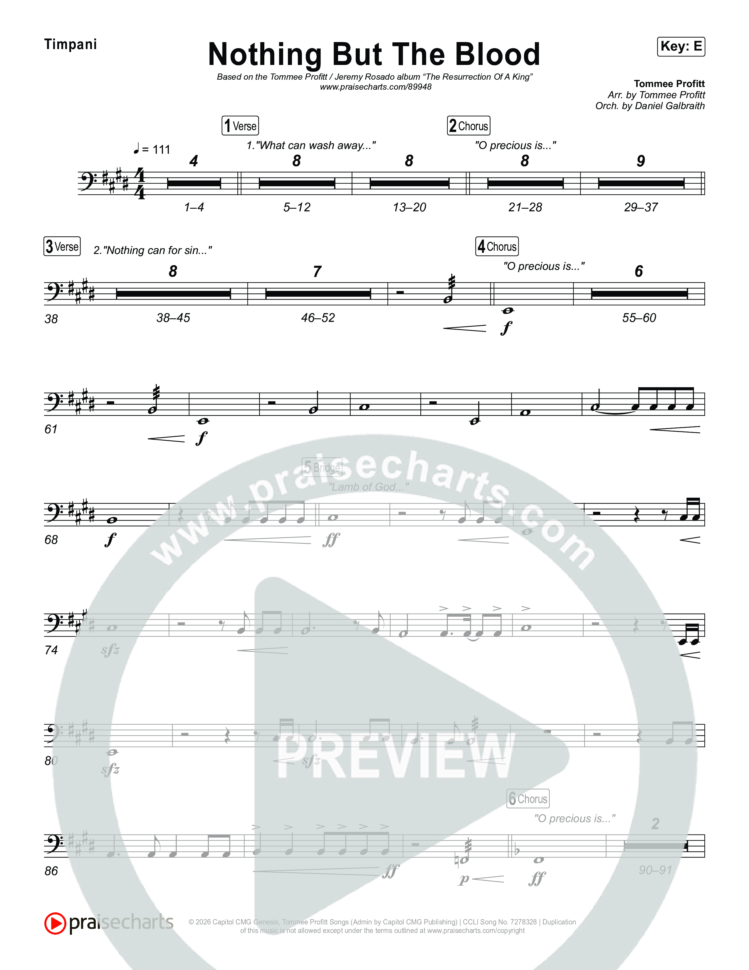 Nothing But The Blood Timpani (Tommee Profitt / Jeremy Rosado)