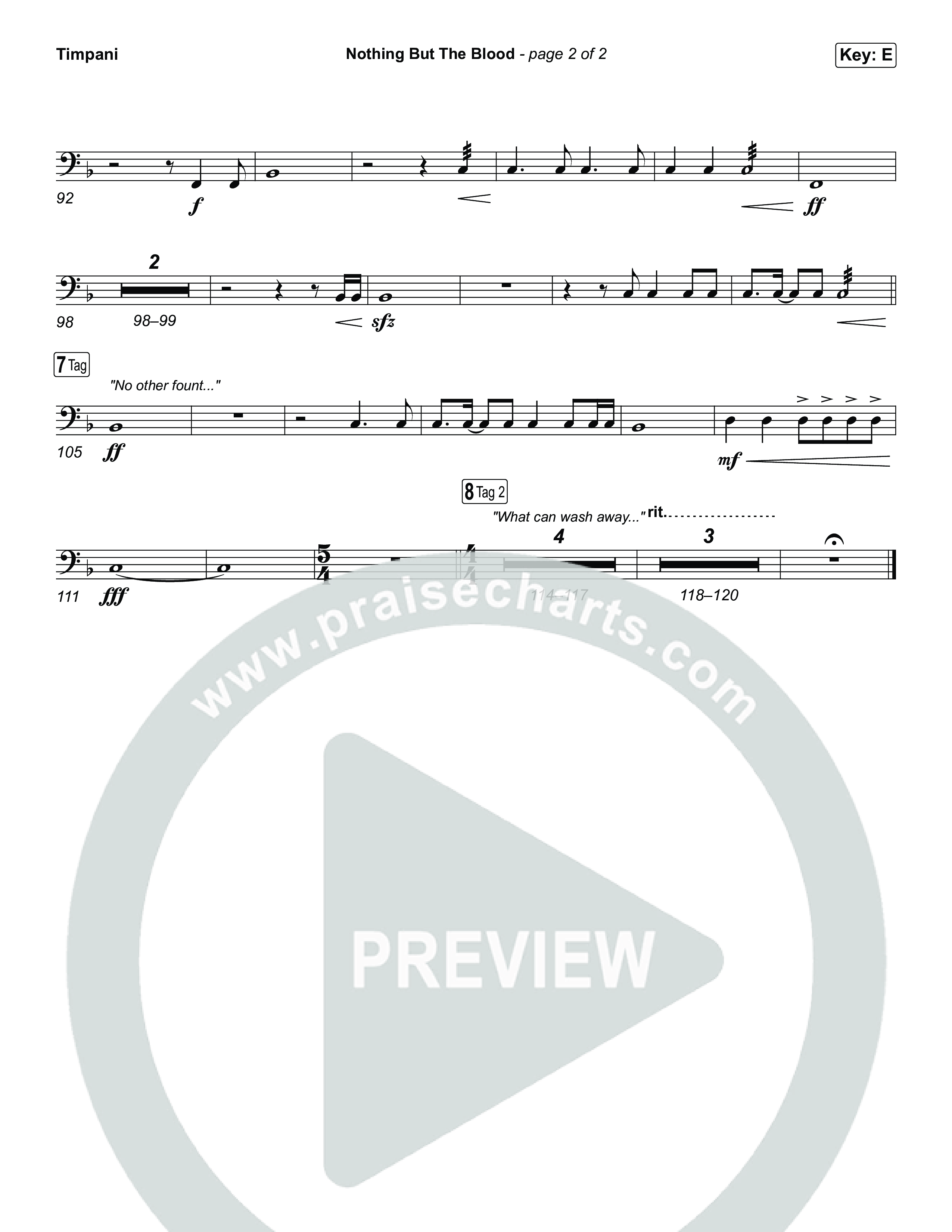 Nothing But The Blood Timpani (Tommee Profitt / Jeremy Rosado)