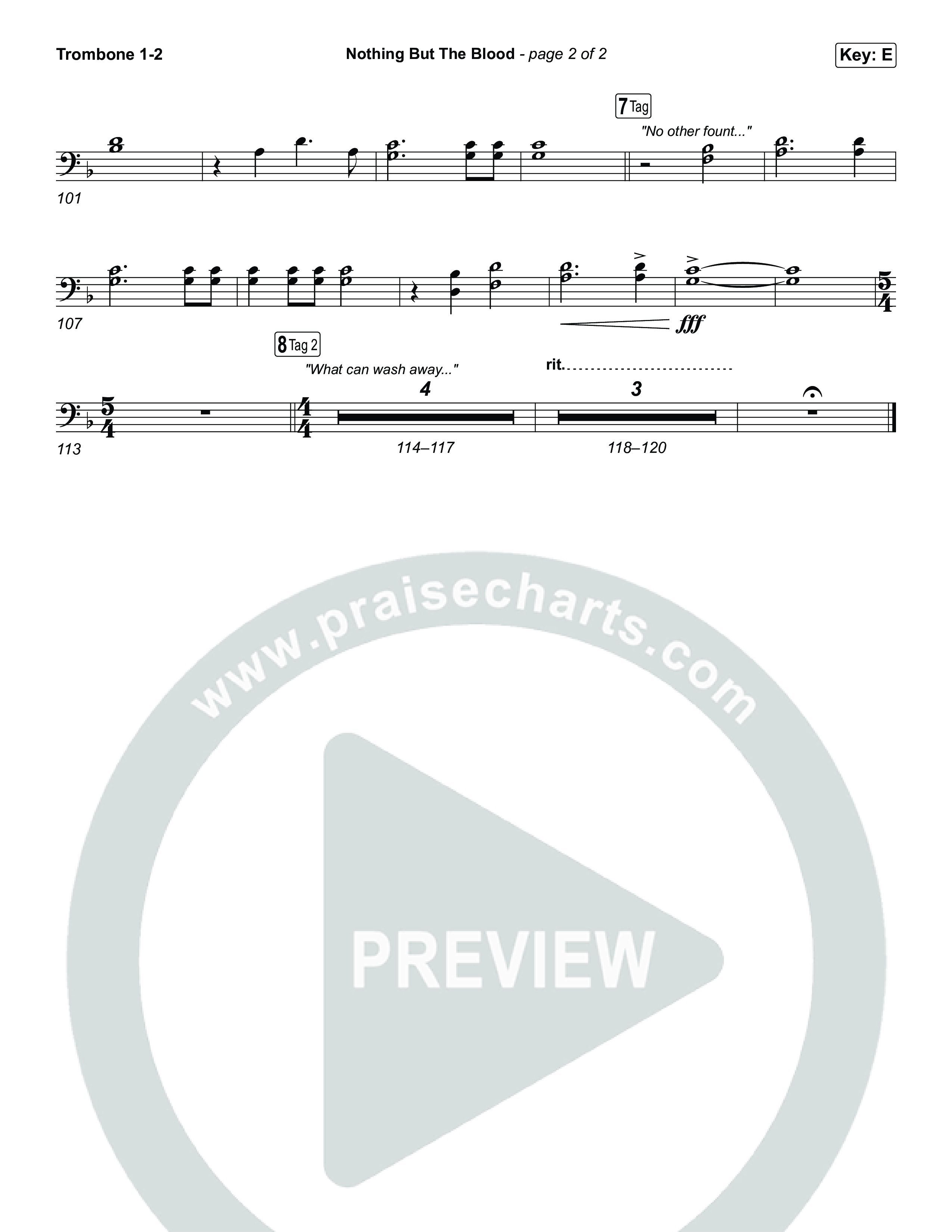 Nothing But The Blood Trombone 1/2 (Tommee Profitt / Jeremy Rosado)