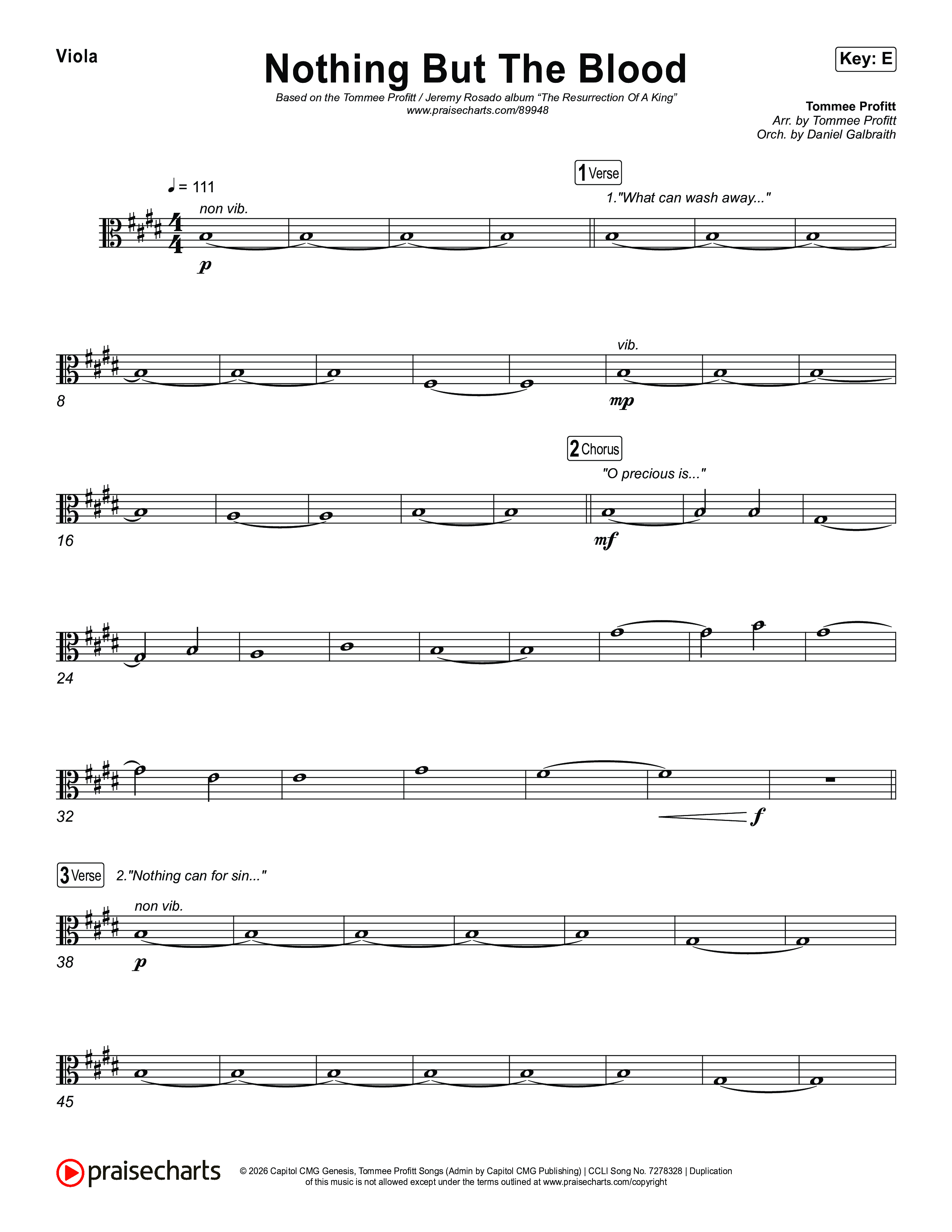 Nothing But The Blood Viola (Tommee Profitt / Jeremy Rosado)