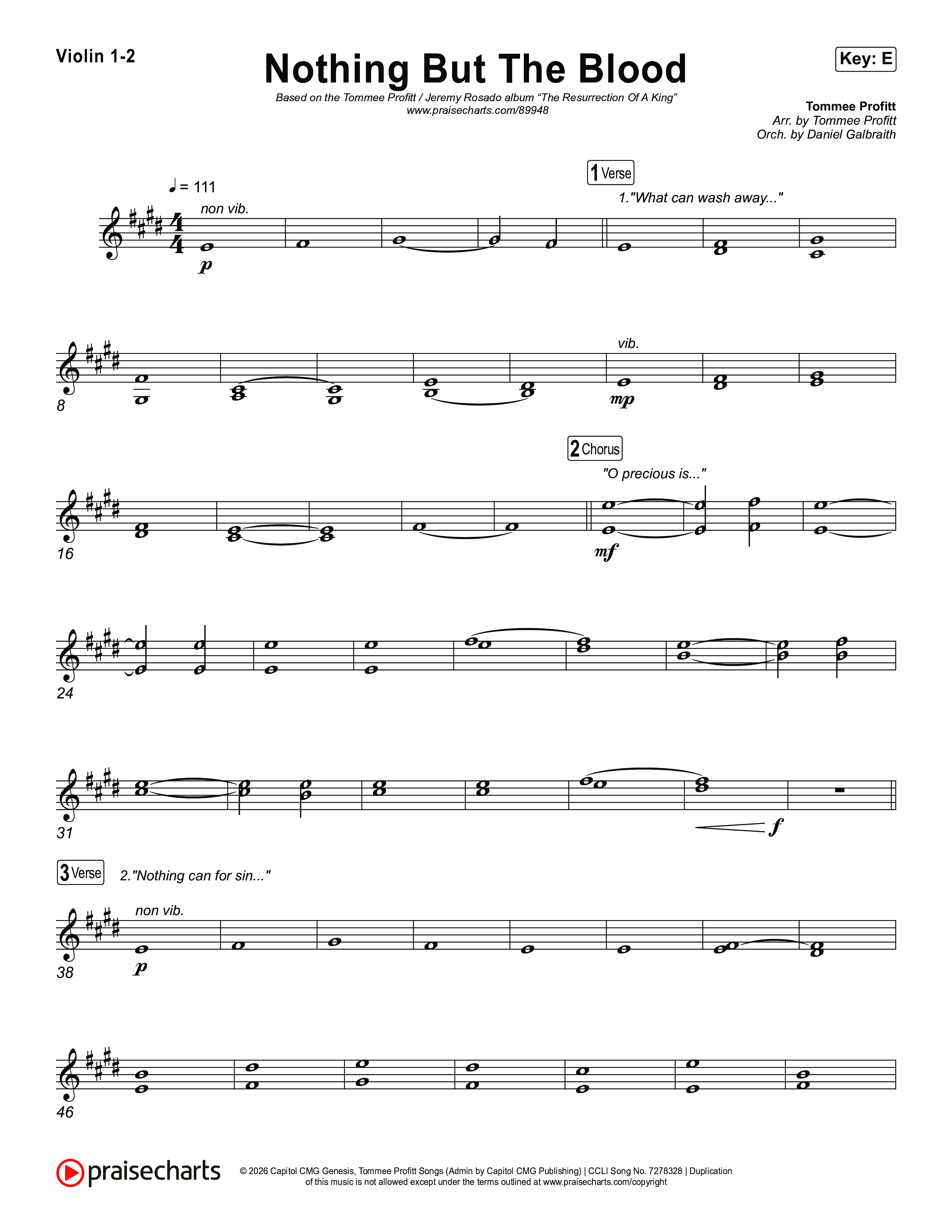 Nothing But The Blood Violin 1,2 (Tommee Profitt / Jeremy Rosado)