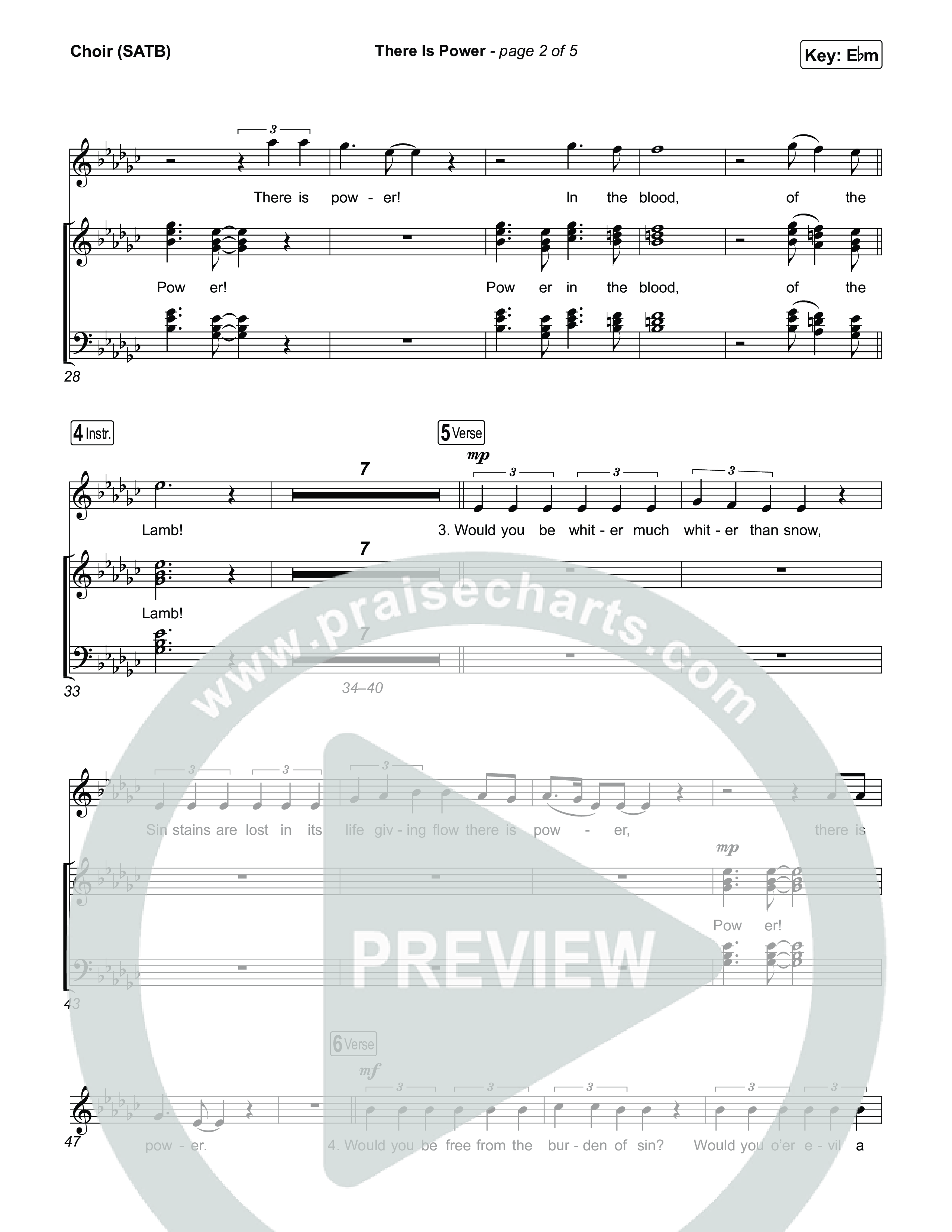 There Is Power Choir Sheet (SATB) (Tommee Profitt / Crowder)