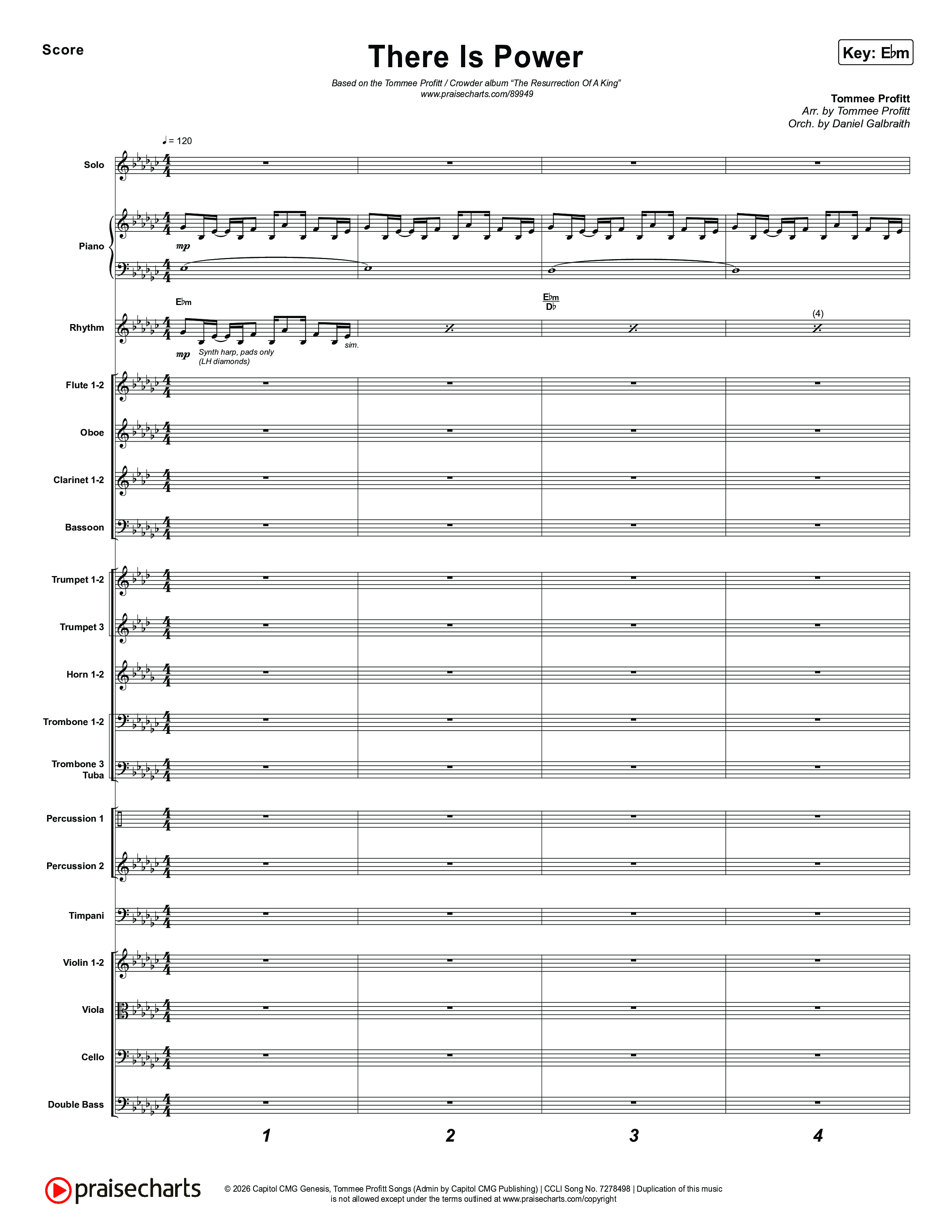 There Is Power Conductor's Score (Tommee Profitt / Crowder)