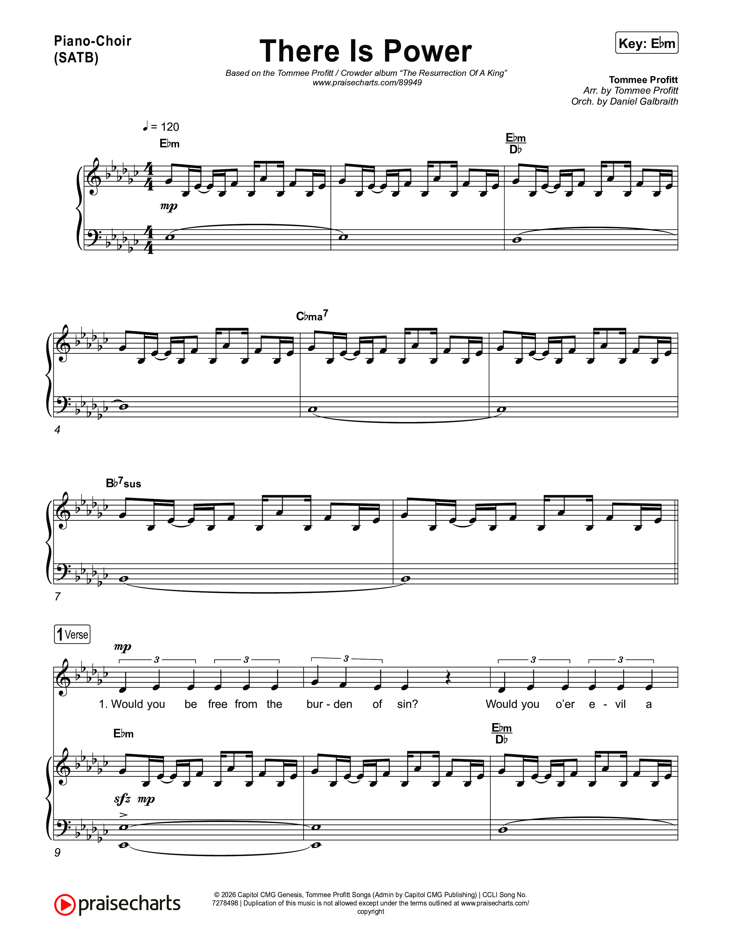 There Is Power Piano/Vocal Pack (Tommee Profitt / Crowder)