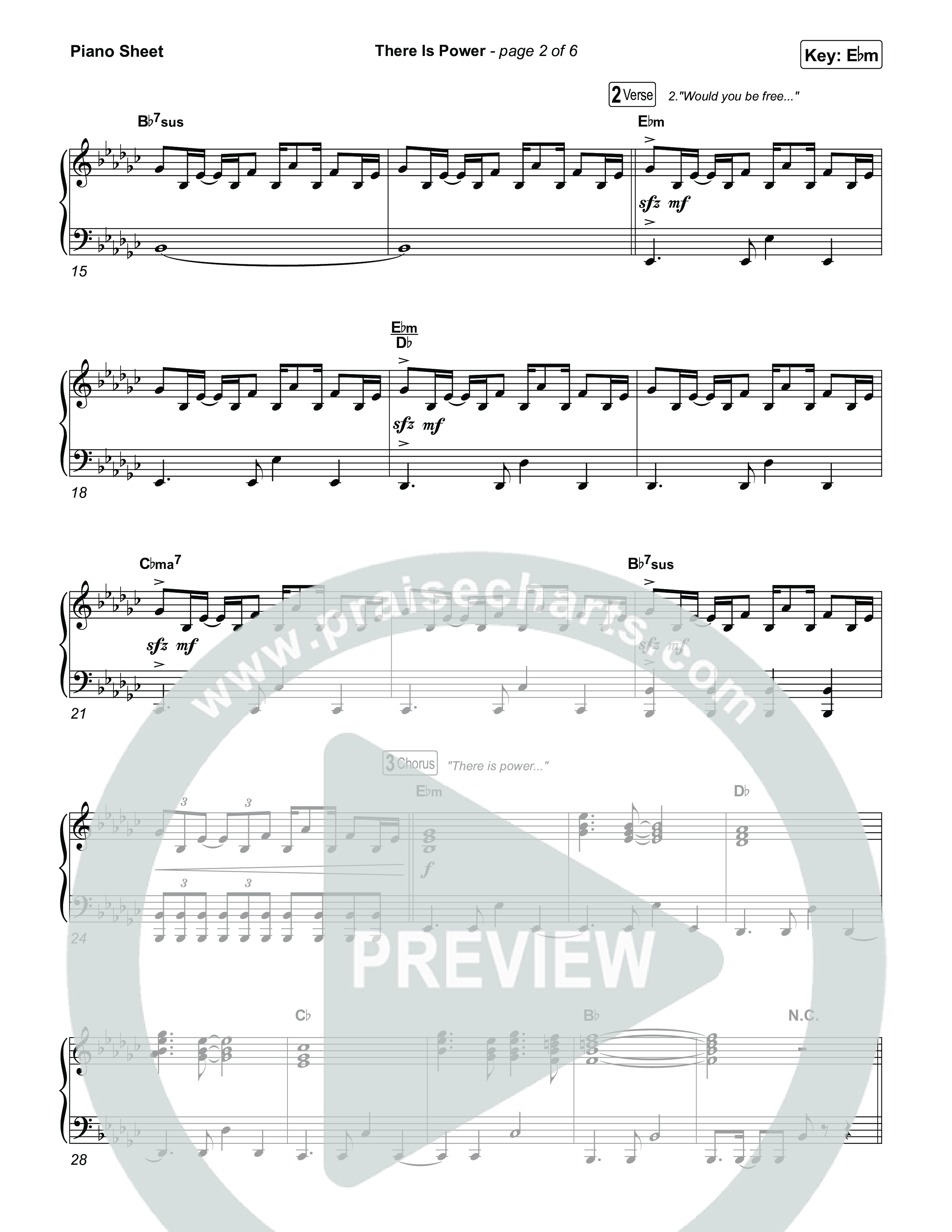 There Is Power Piano Sheet (Tommee Profitt / Crowder)