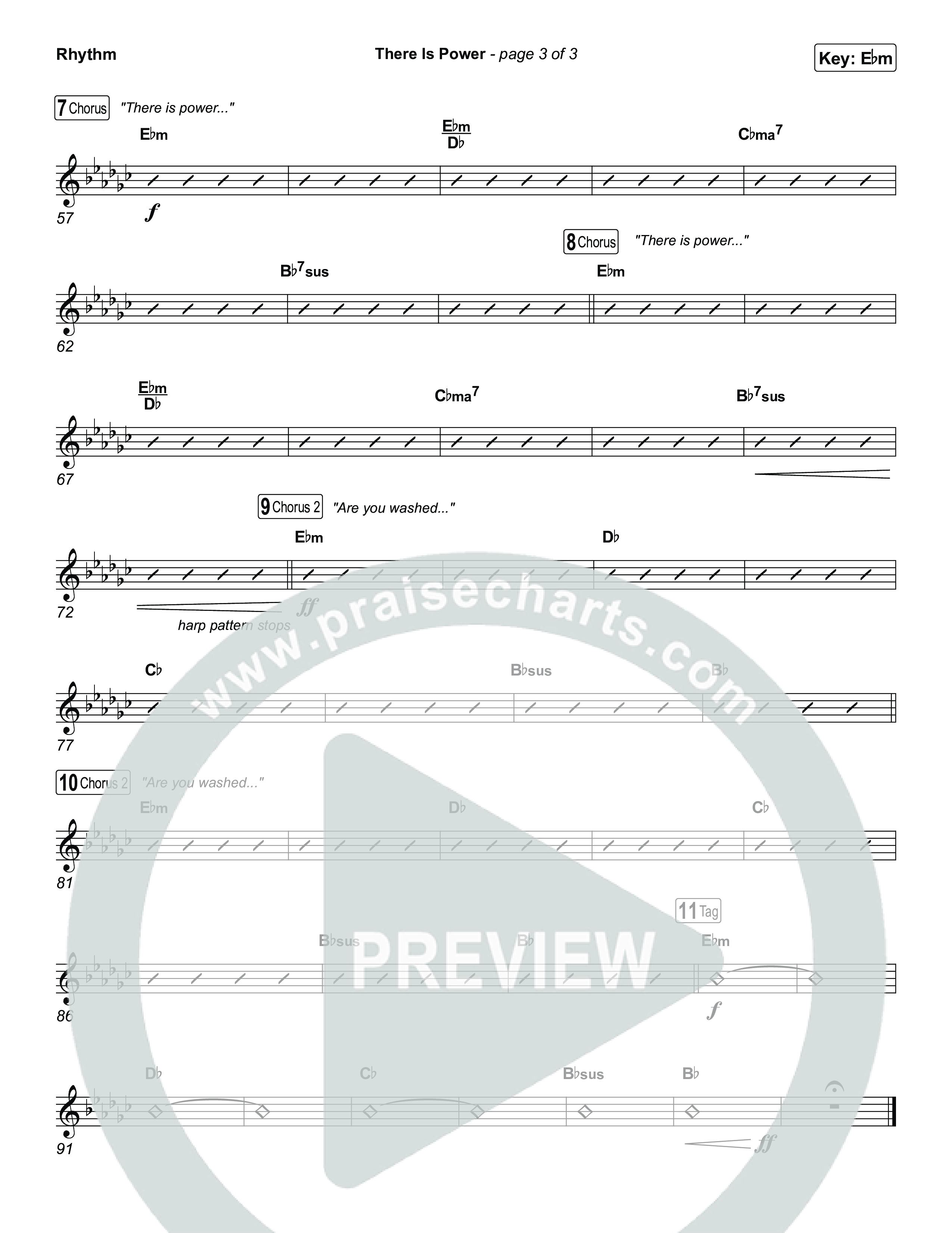 There Is Power Rhythm Chart (Tommee Profitt / Crowder)