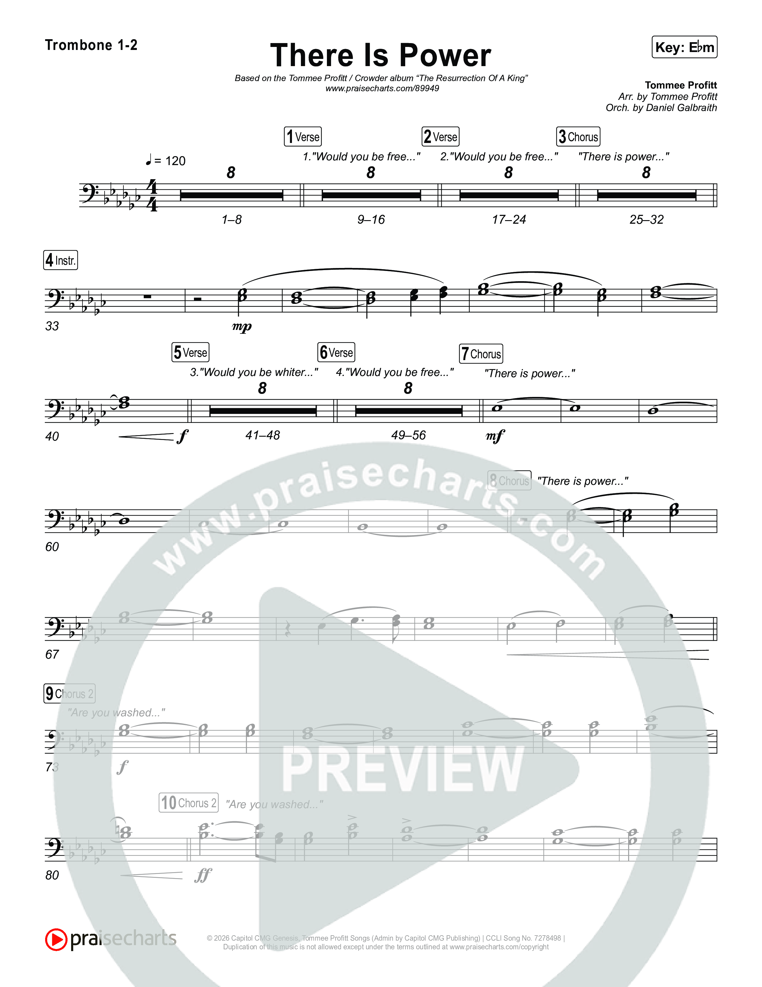 There Is Power Trombone 1/2 (Tommee Profitt / Crowder)