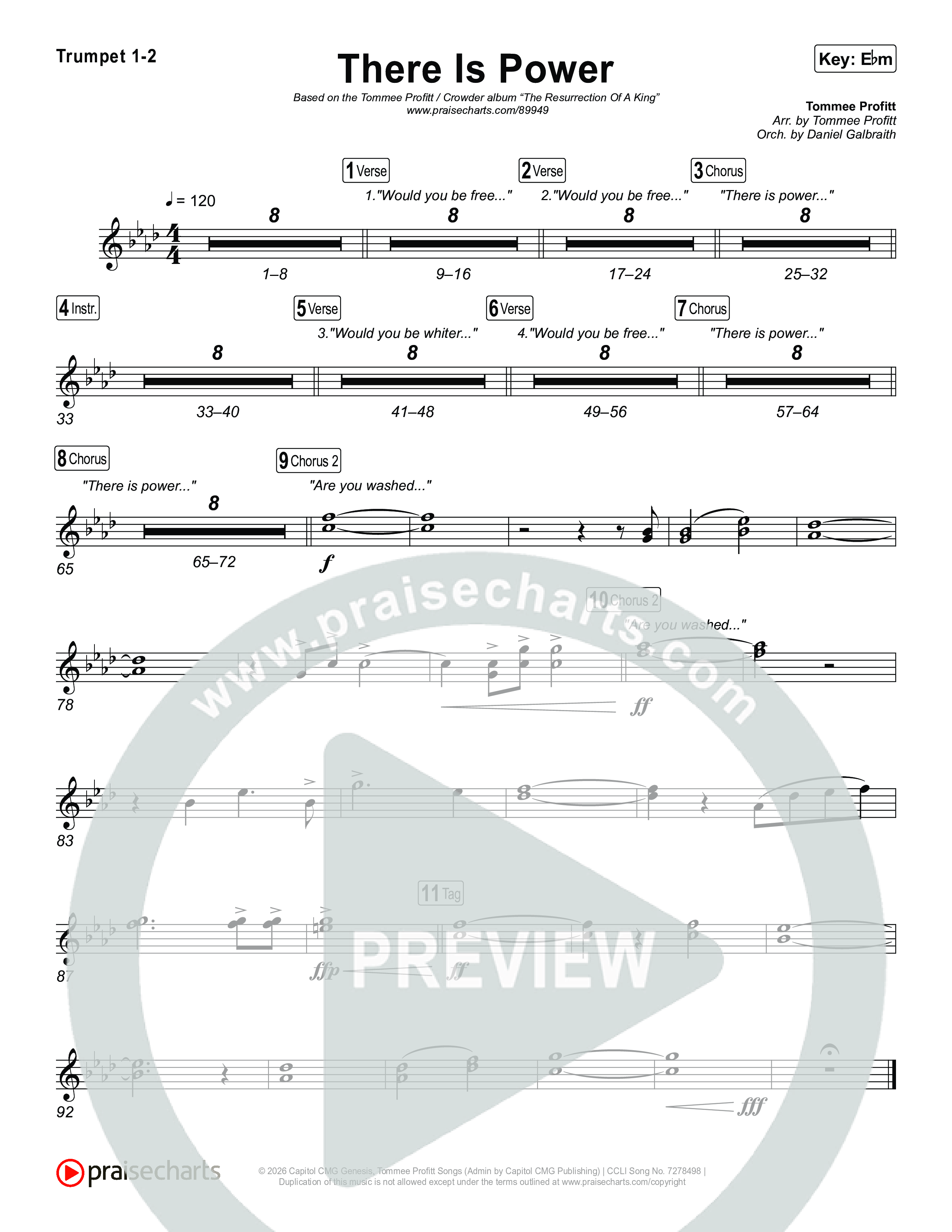 There Is Power Trumpet 1,2 (Tommee Profitt / Crowder)