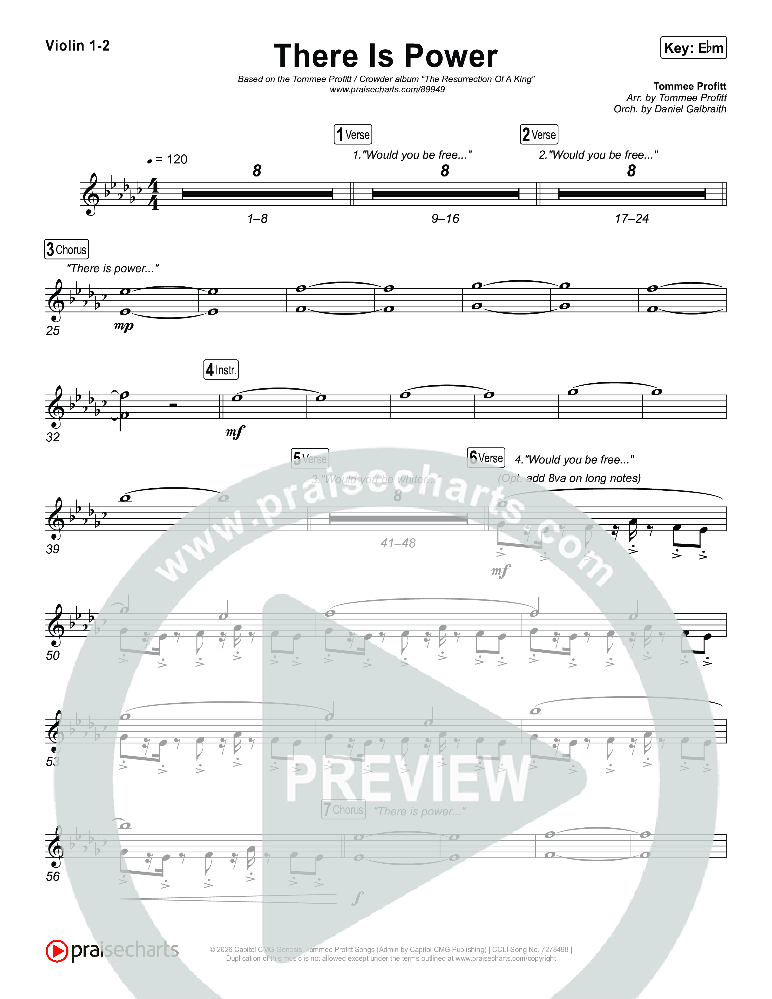 There Is Power Violin 1,2 (Tommee Profitt / Crowder)