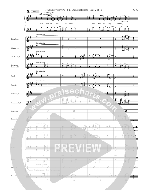 Trading My Sorrows Orchestration (Darrell Evans)