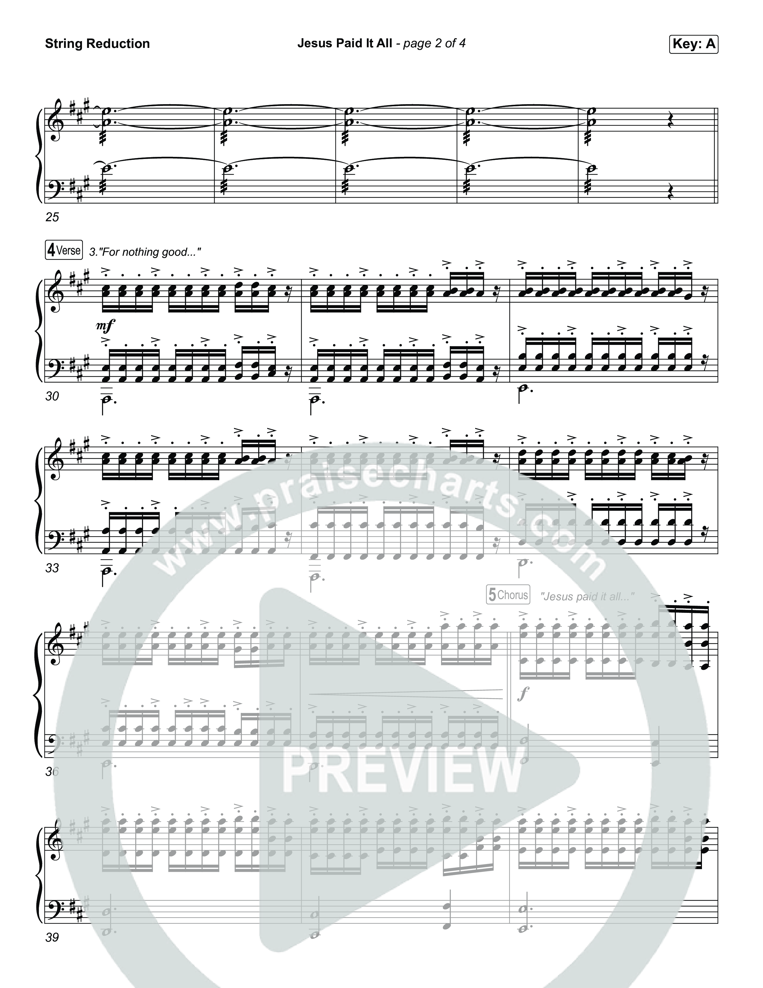 Jesus Paid It All String Reduction (Tommee Profitt / CeCe Winans)