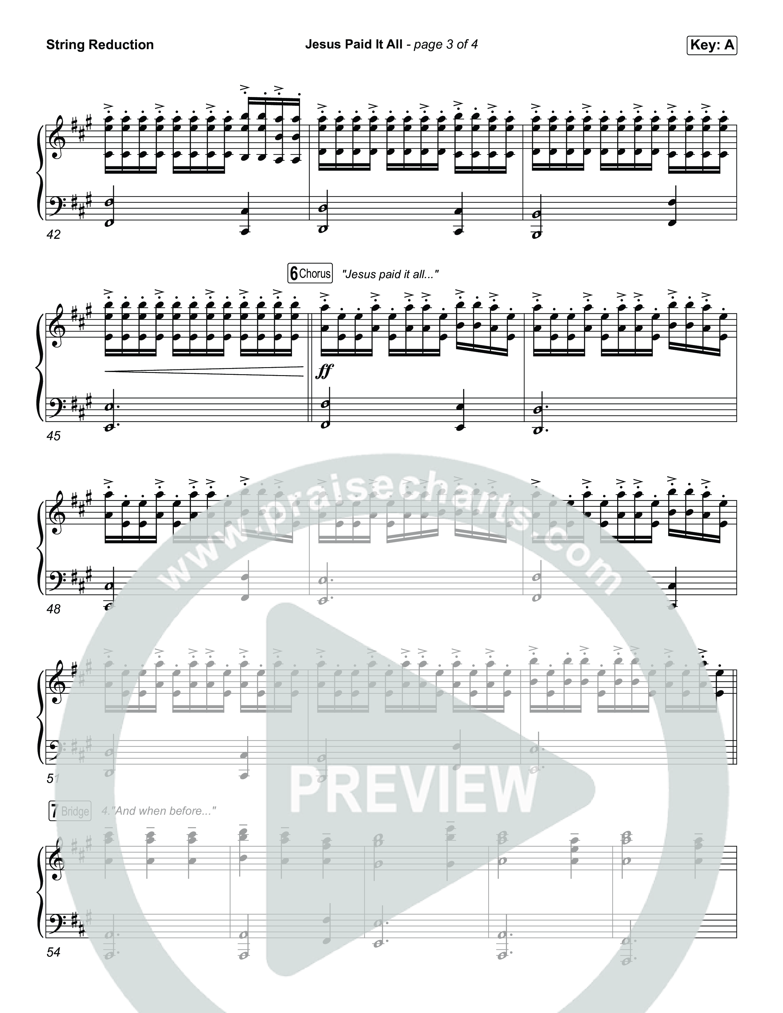 Jesus Paid It All String Reduction (Tommee Profitt / CeCe Winans)