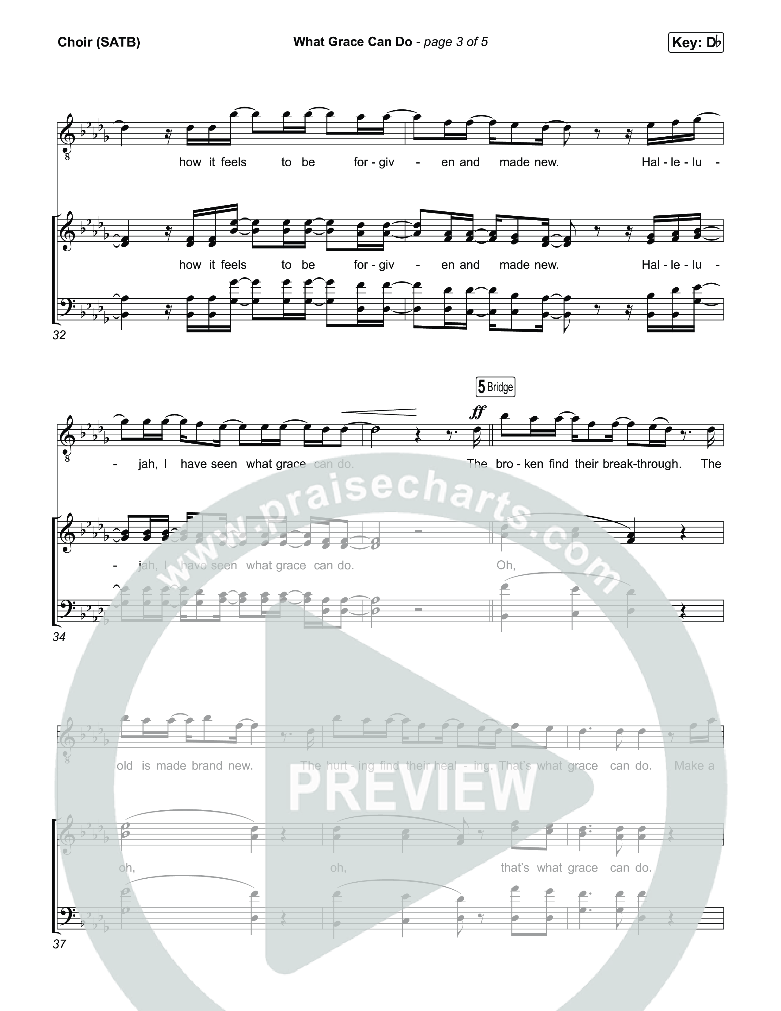 What Grace Can Do Choir Sheet (SATB) (Cochren & Co)