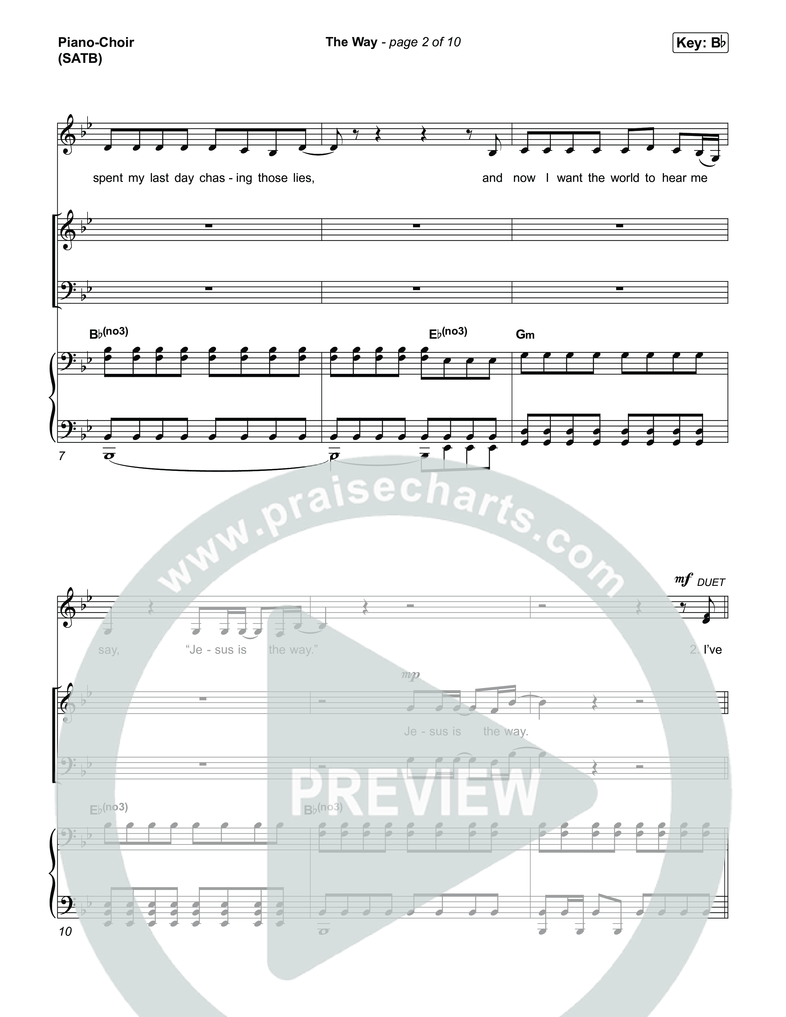 The Way Piano/Vocal Pack (Jon Reddick)