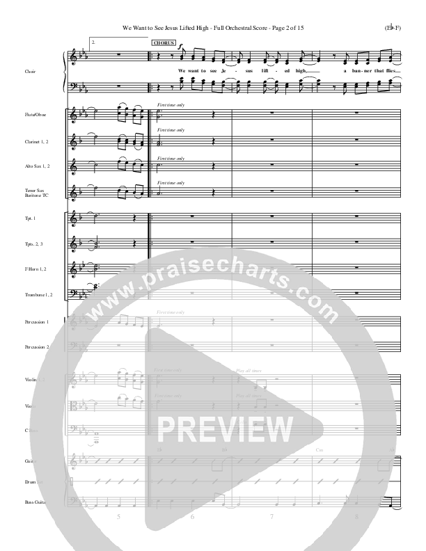 We Want To See Jesus Lifted High Orchestration (Doug Horley)